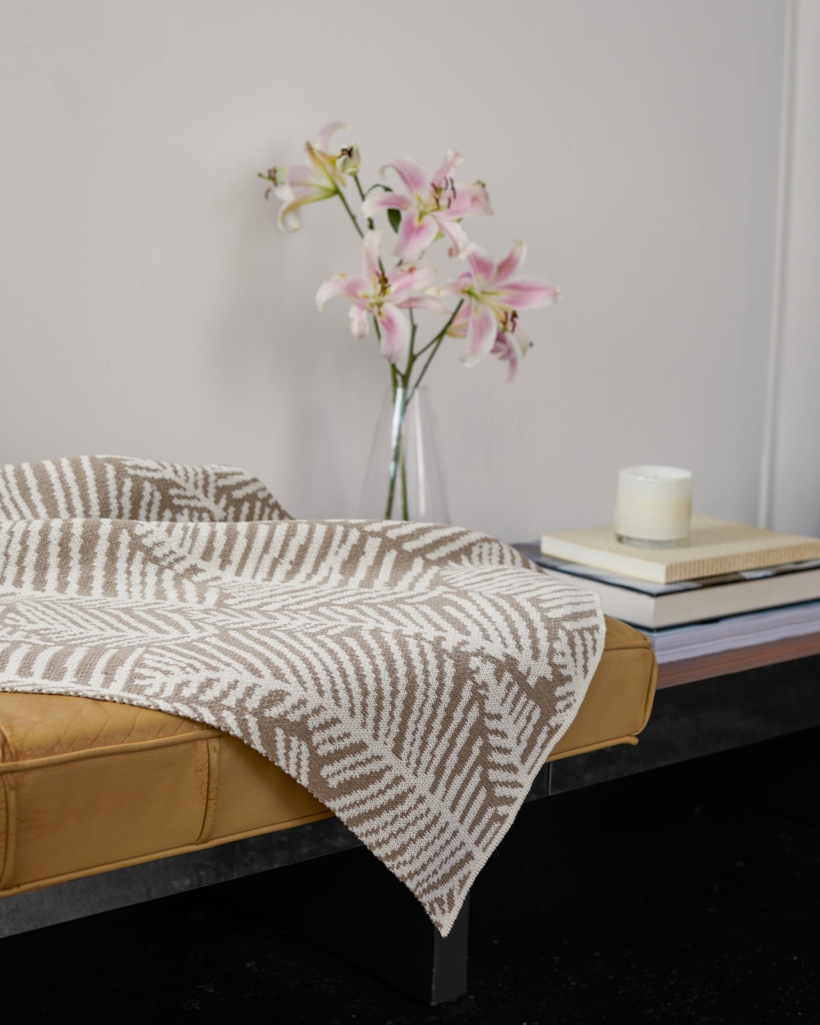 Vibrant Leaf Melody Blanket by Elodie Blanchard - 60" x 50"