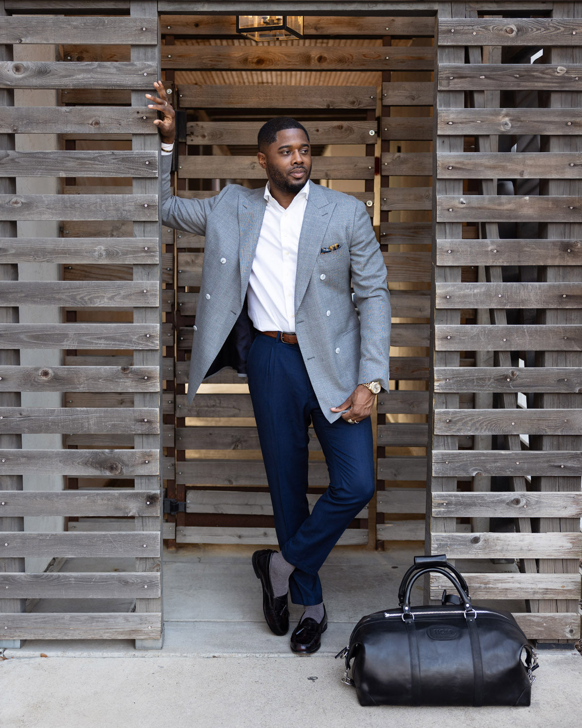 Classic Leather 22" Twain Weekender Bag
