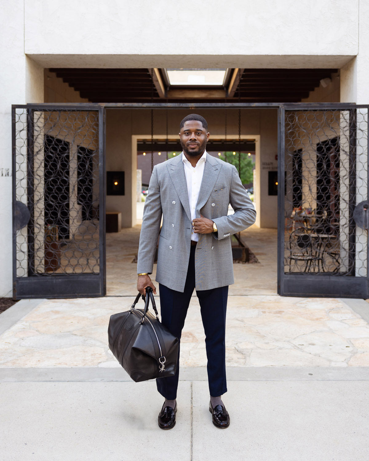Classic Leather 22" Twain Weekender Bag
