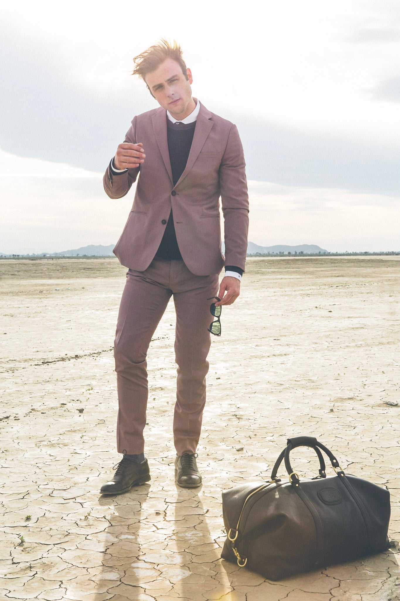 Classic Leather 22" Twain Weekender Bag
