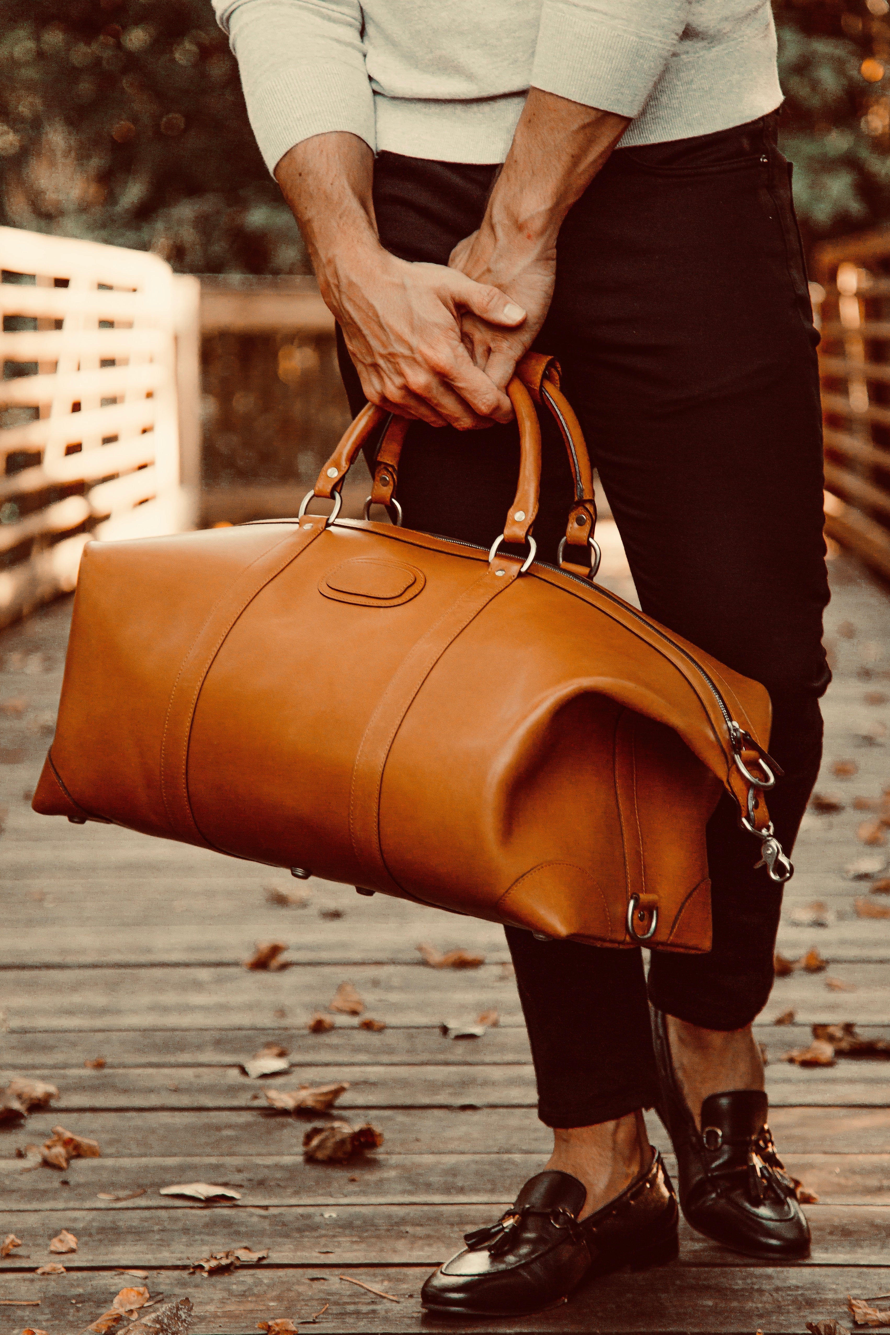 Classic Leather 22" Twain Weekender Bag