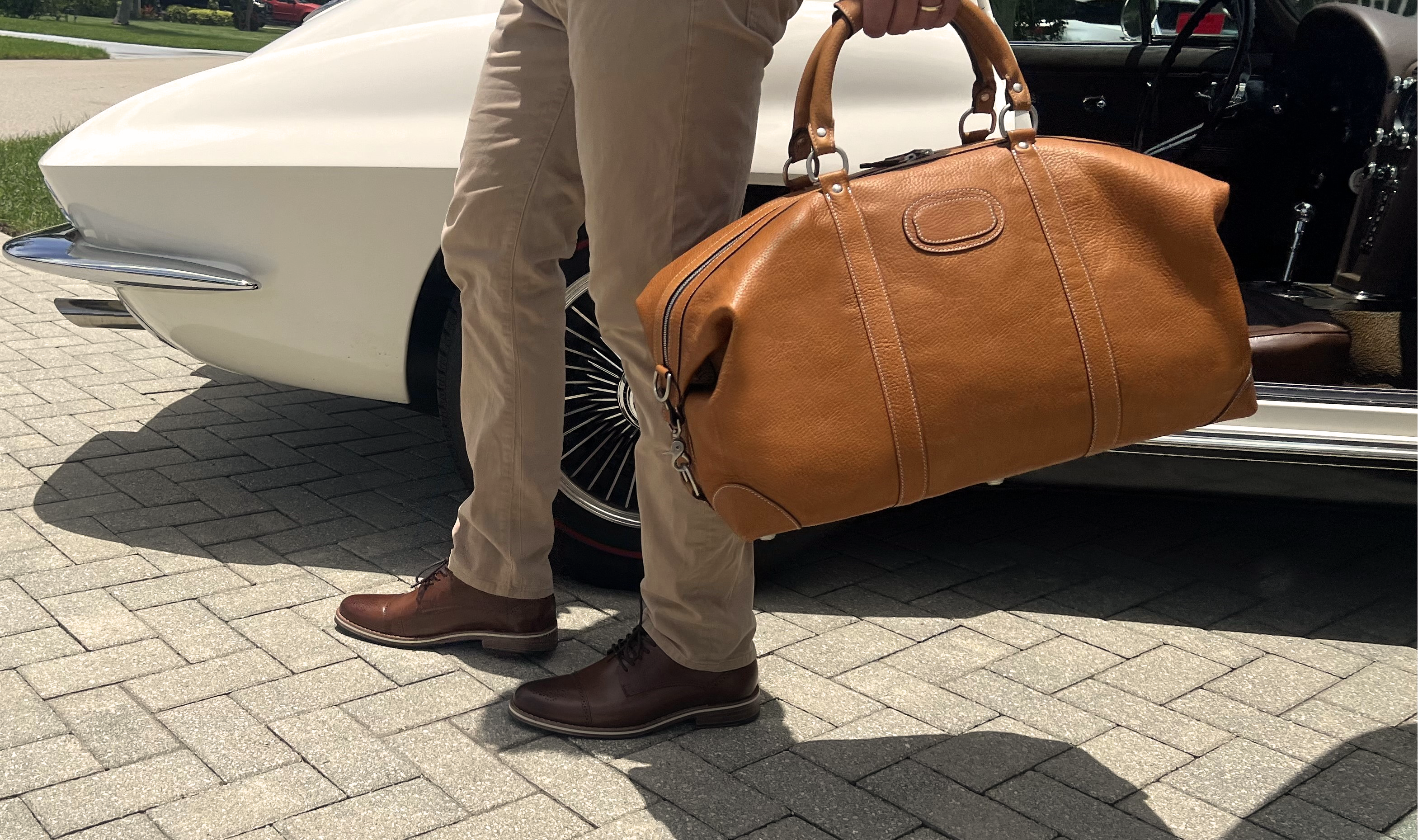 Classic Leather 22" Twain Weekender Bag