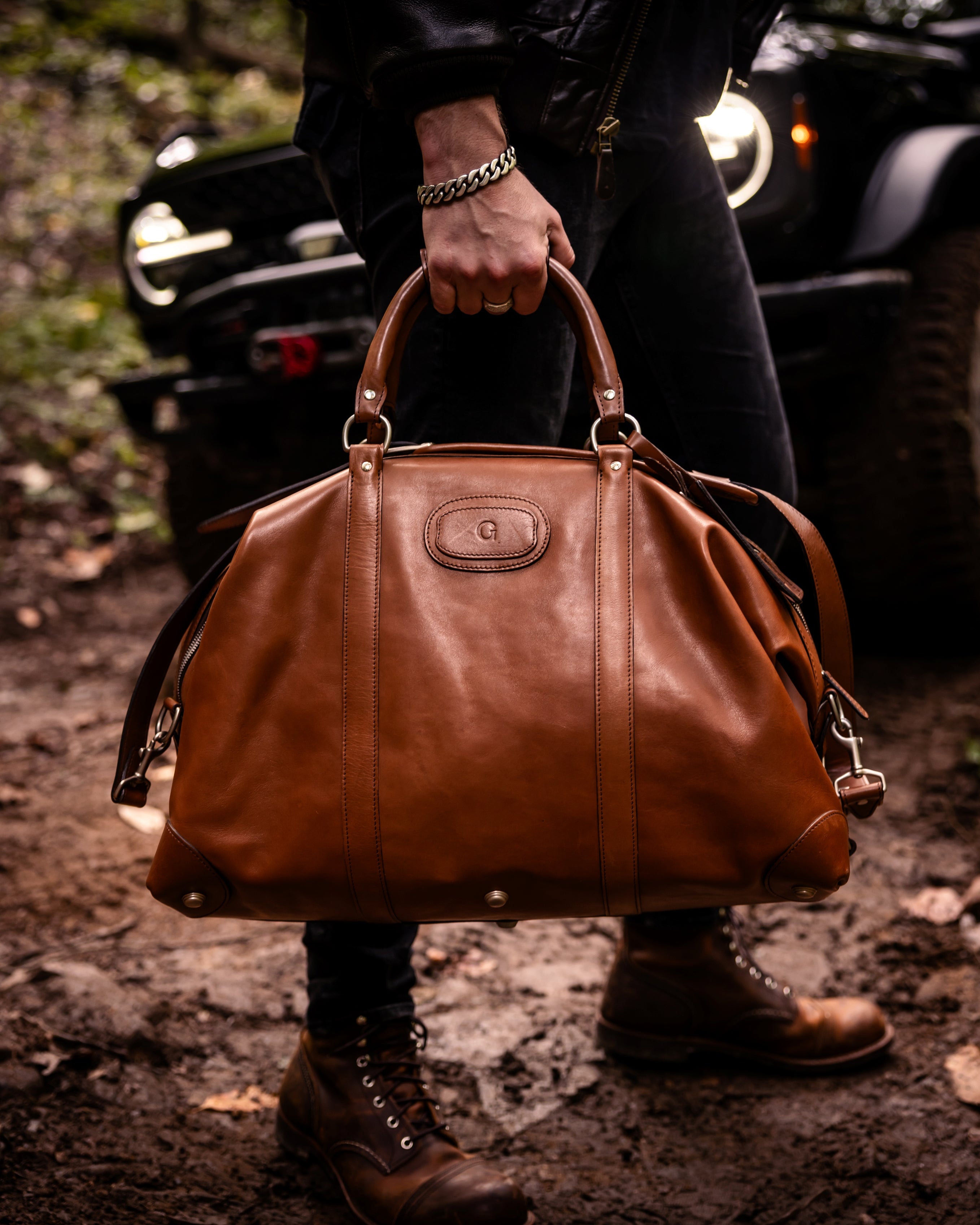 Classic Leather 22" Twain Weekender Bag