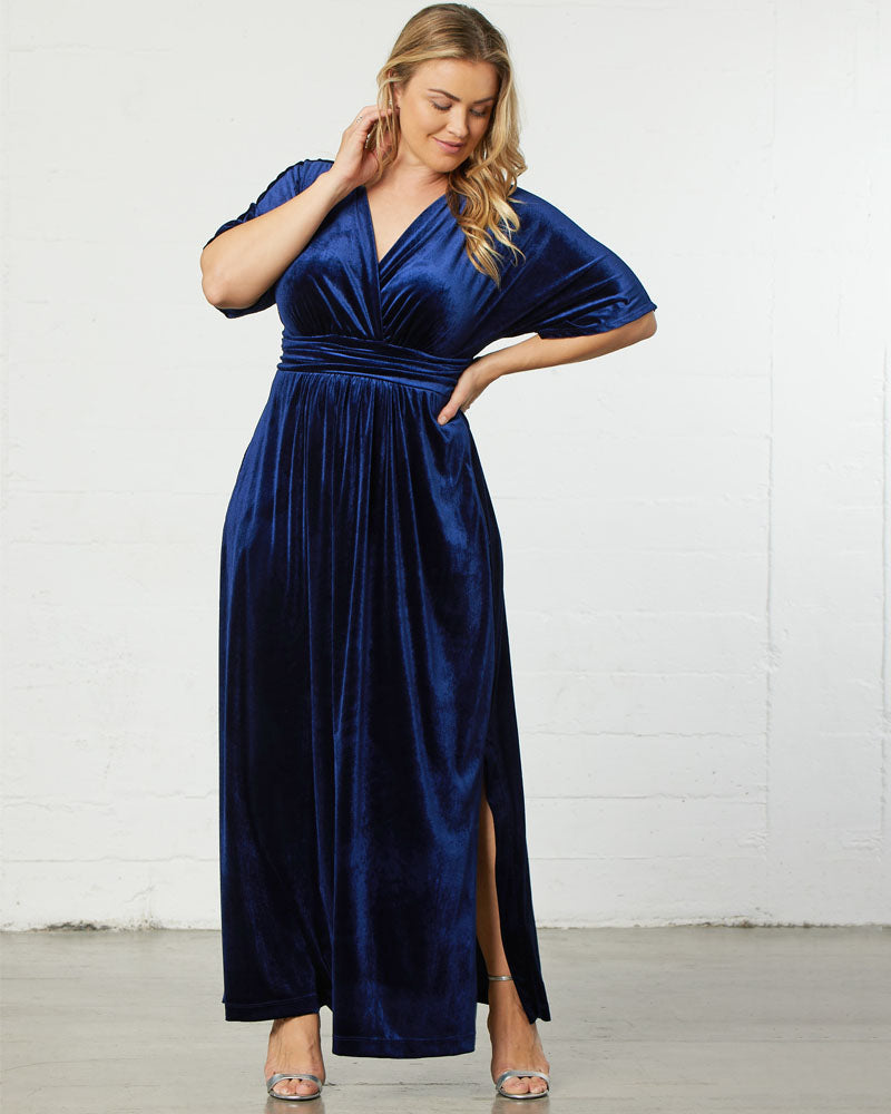 Plus Size Verona Velvet Evening Gown
