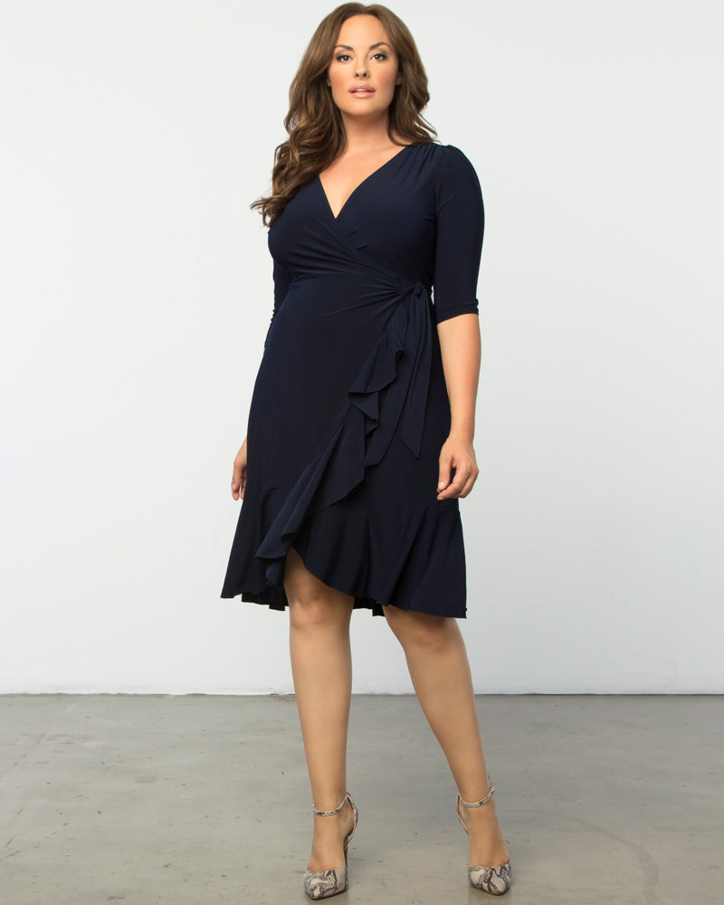 Plus Size Whimsy Wrap Dress