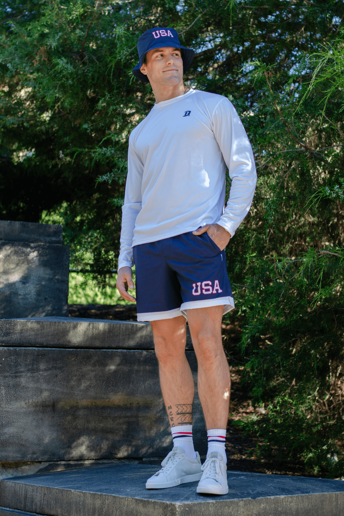 Lightweight Men's USA Journey Shorts - 7" Inseam
