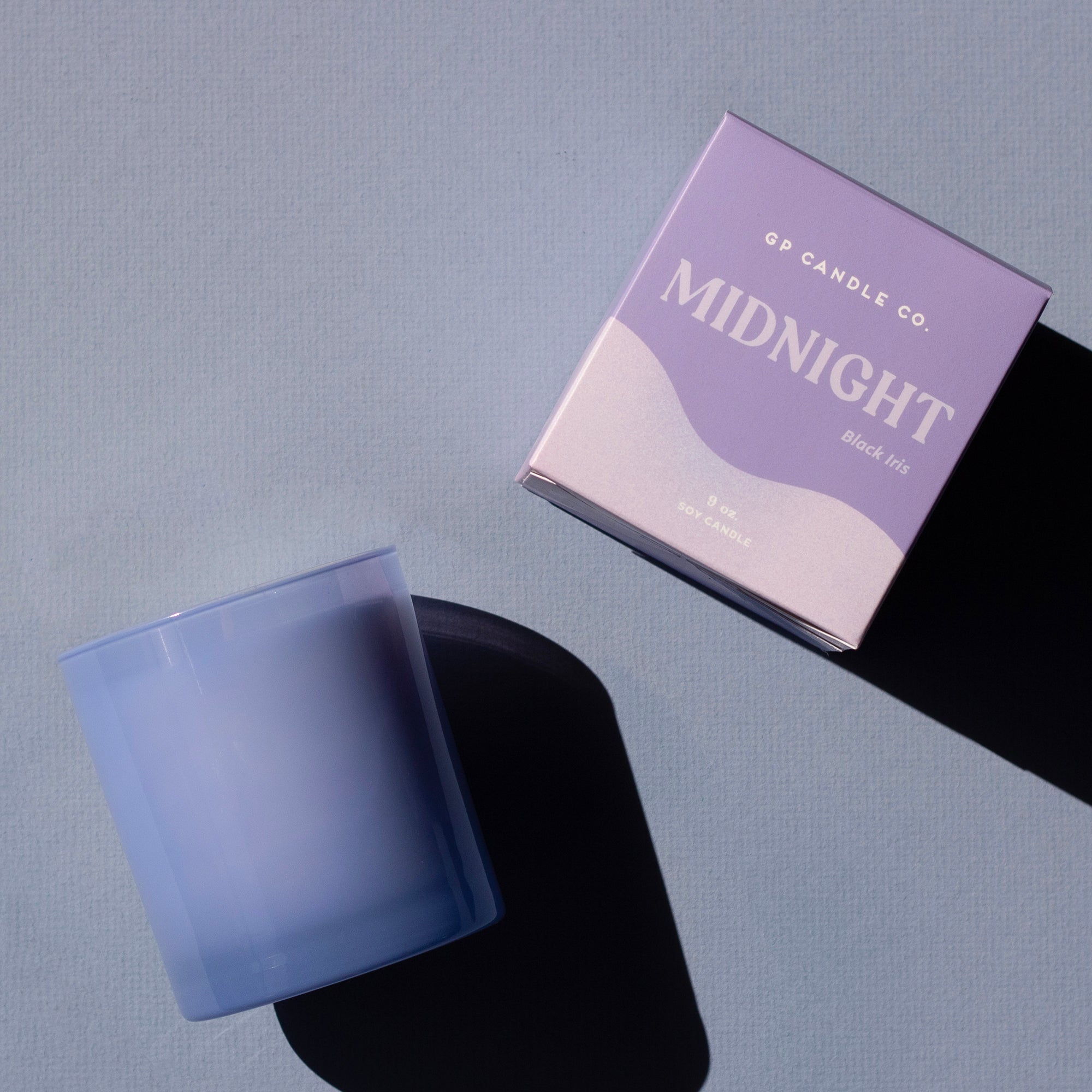 Midnight 9 oz. Hue Soy Candle - Black Iris