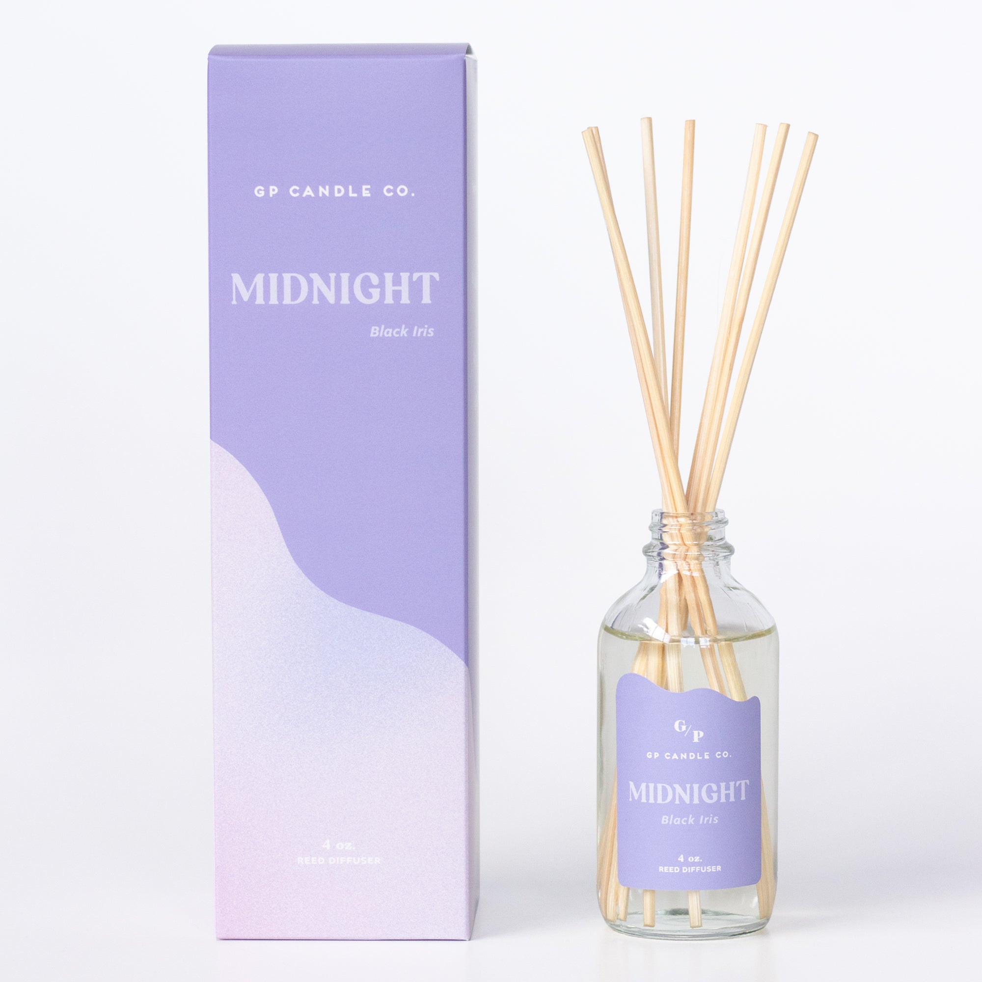 Midnight 4 oz. Hue Reed Diffuser - Black Iris