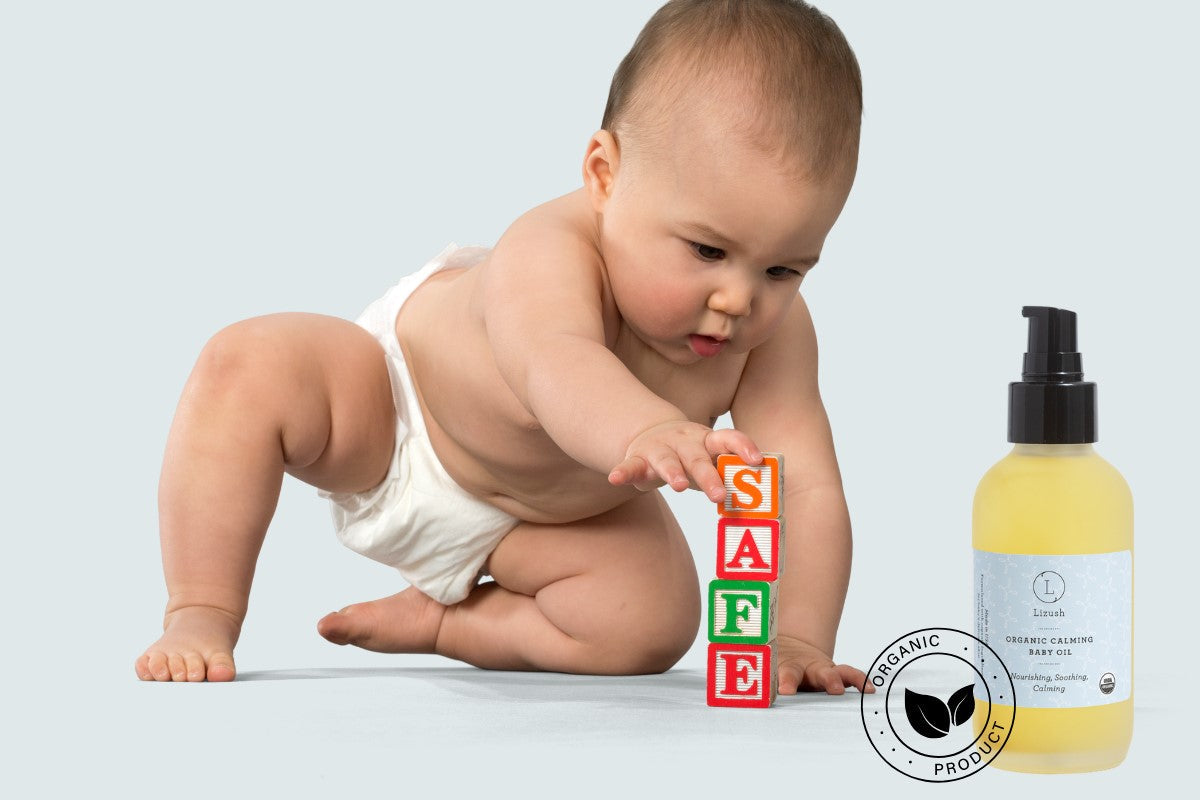 Organic Calming Baby Oil - Lavender & Chamomile