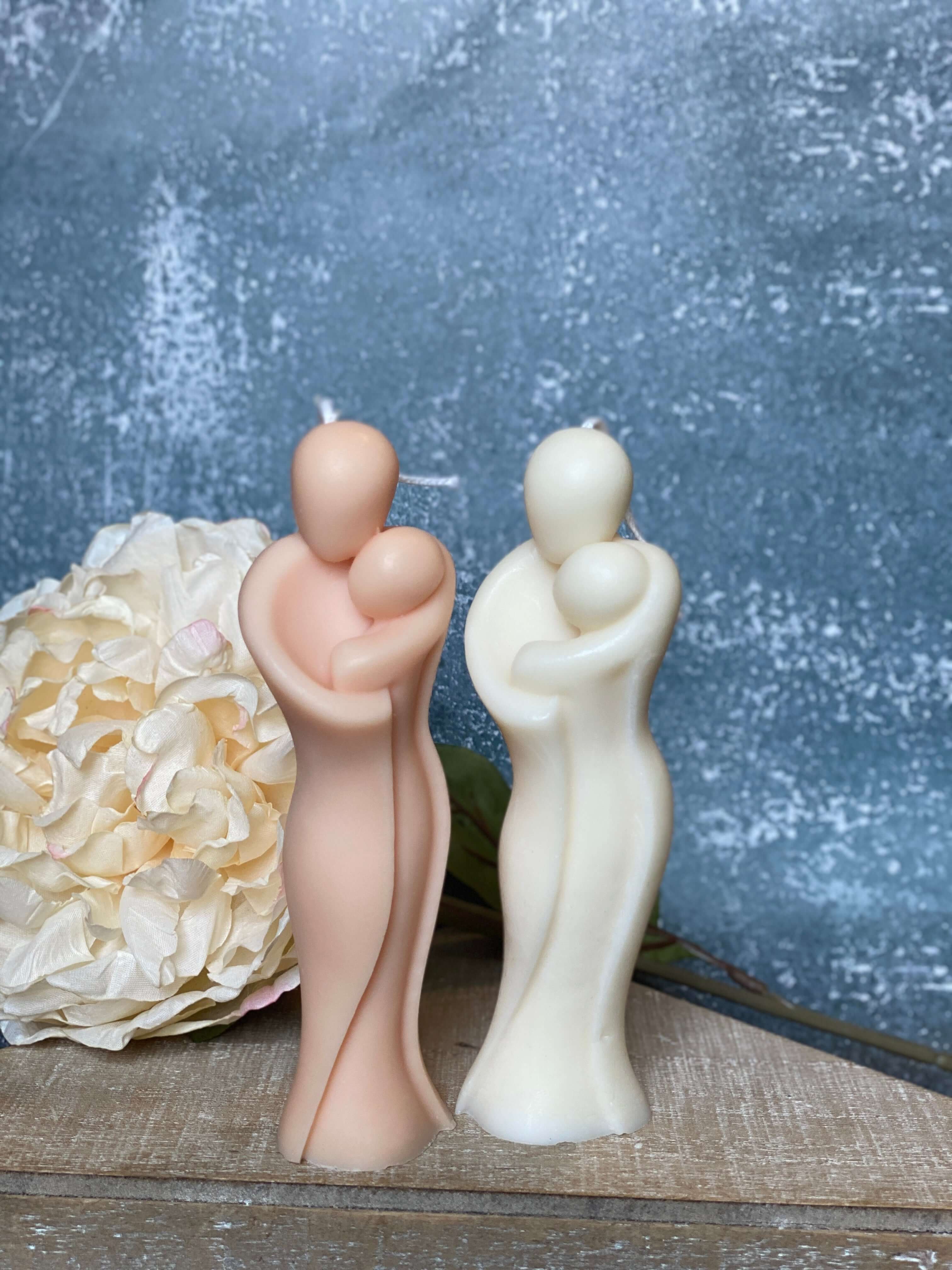 Handcrafted Soy Wax Sculptural Candle - Mother's Hug