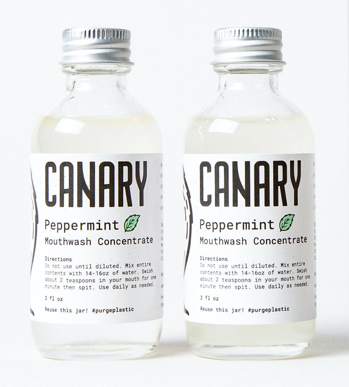 Plastic-Free Peppermint Mouthwash Concentrate Kit