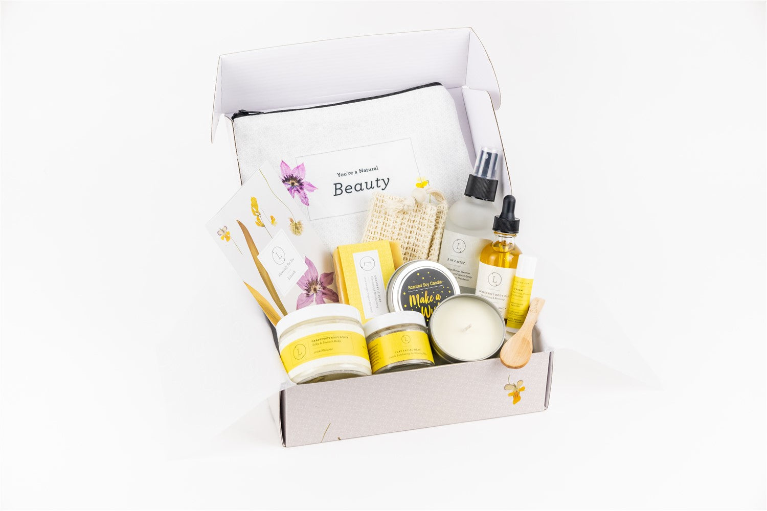 Natural Citrus Care Package - Handmade Spa Gift Box