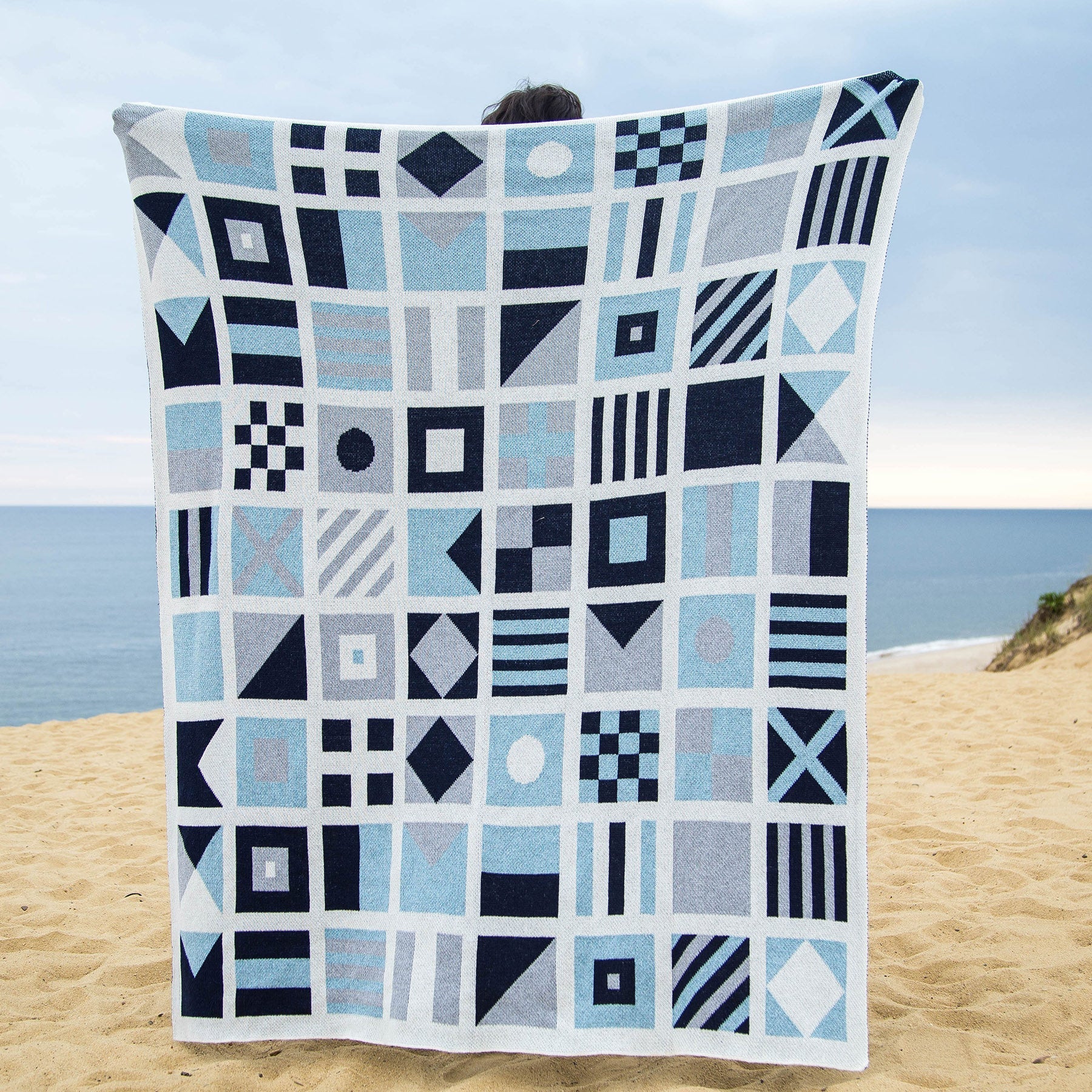 Eco-Friendly Nautical Flags Throw Blanket - 60" x 50"