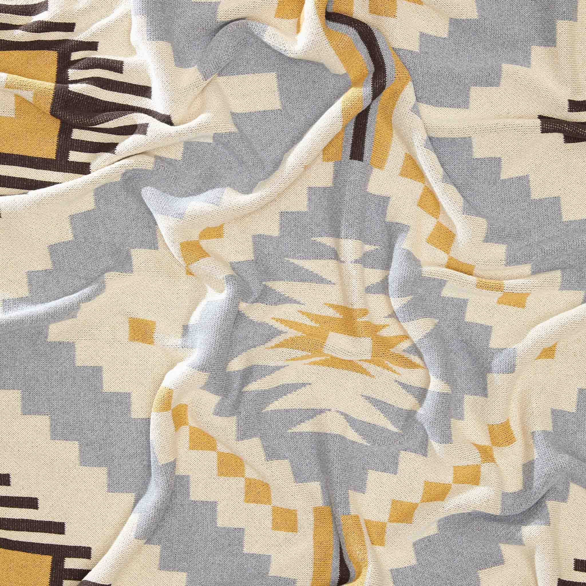 Cotton Sustainable Knit Throw Blanket - New Horizon