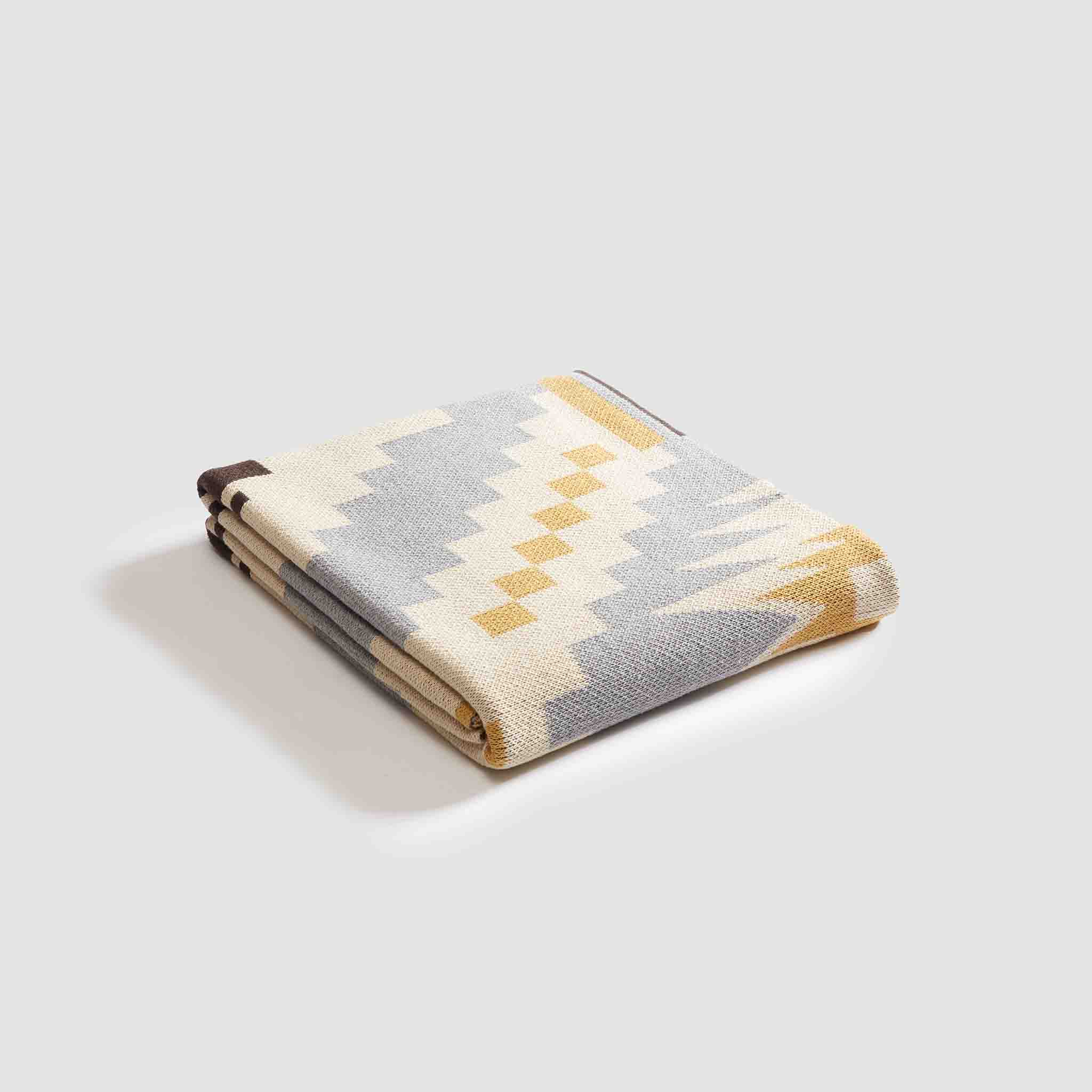 Cotton Sustainable Knit Throw Blanket - New Horizon