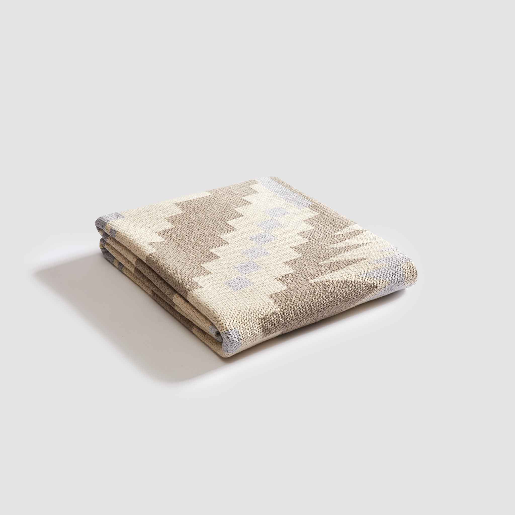 Cotton Sustainable Knit Throw Blanket - New Horizon