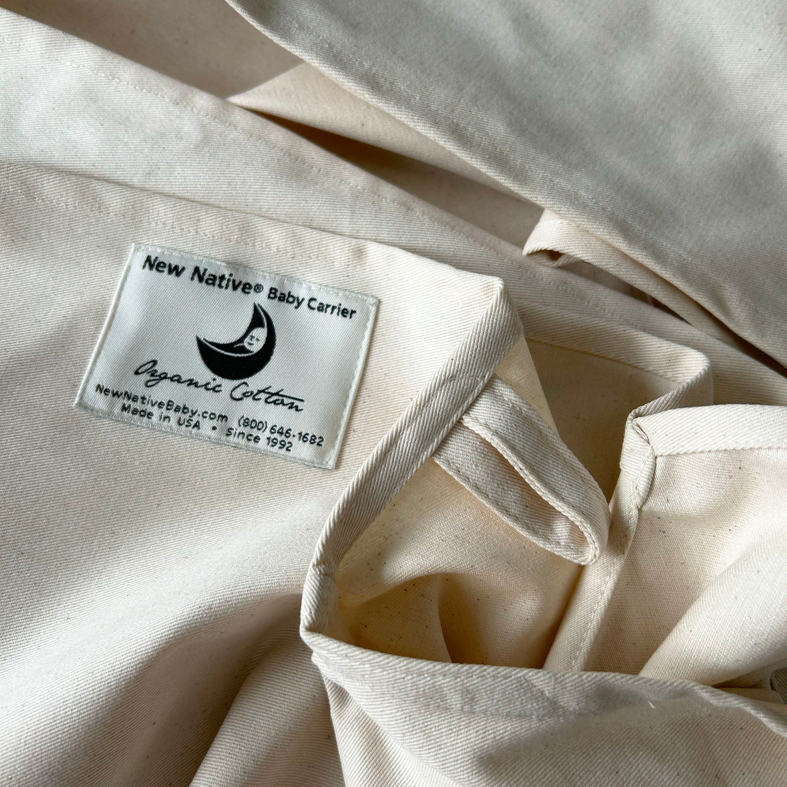 Organic Cotton Baby Carrier Sling - Natural