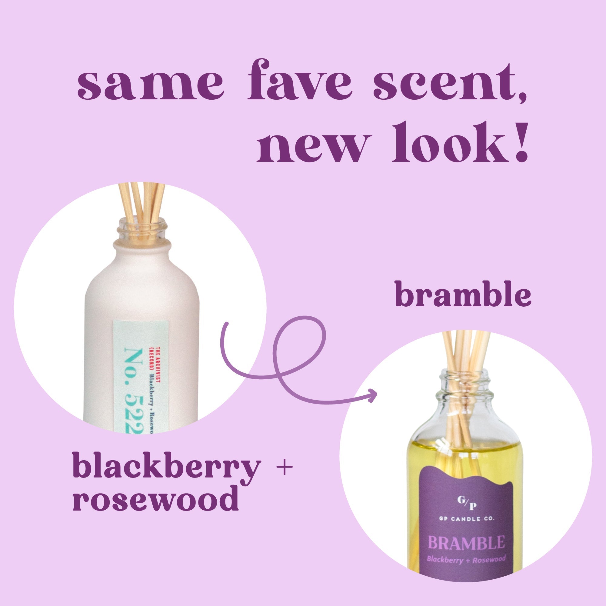 Bramble 4 oz. Hue Reed Diffuser - Blackberry & Rosewood