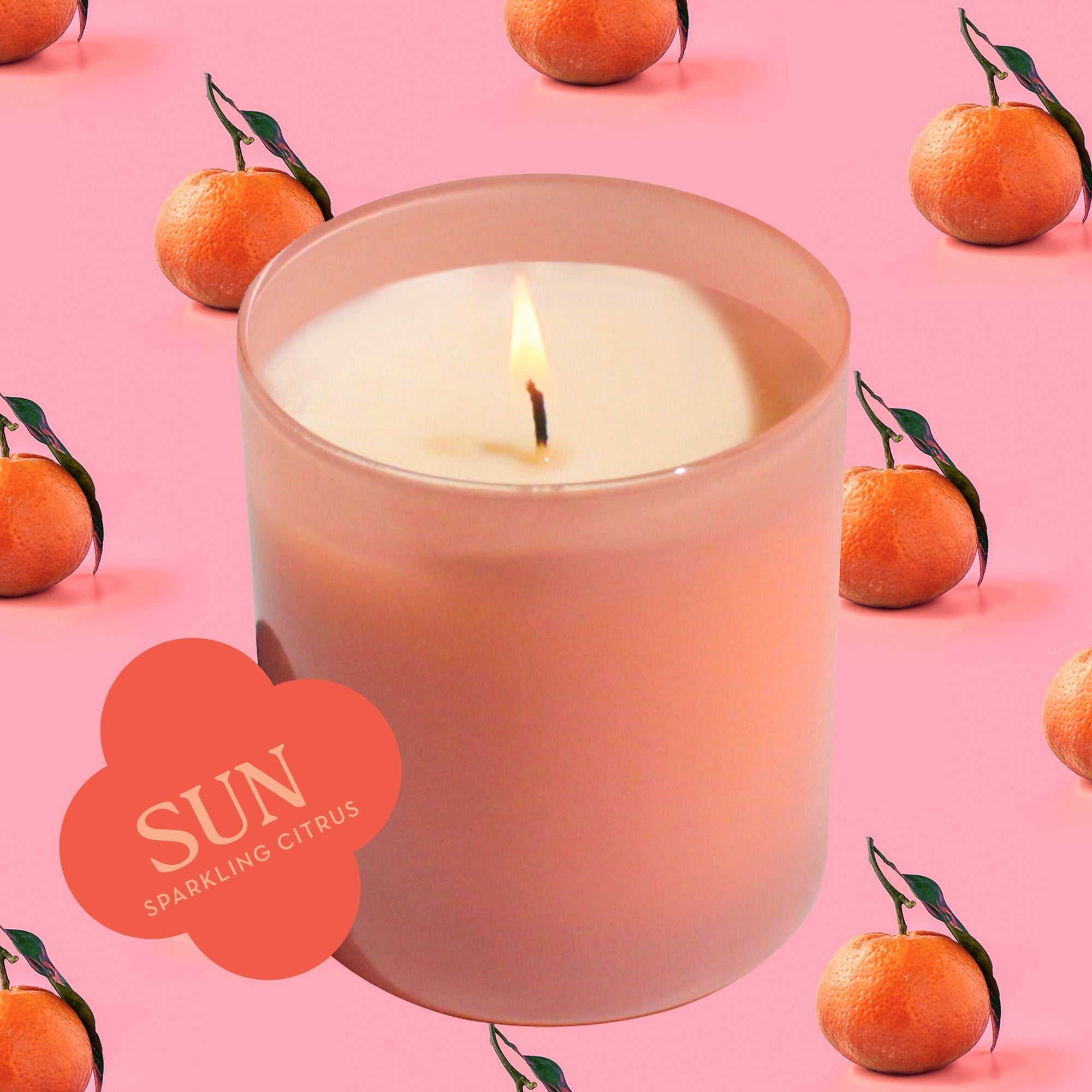 Sun 9 oz. Hue Soy Candle - Sparkling Citrus