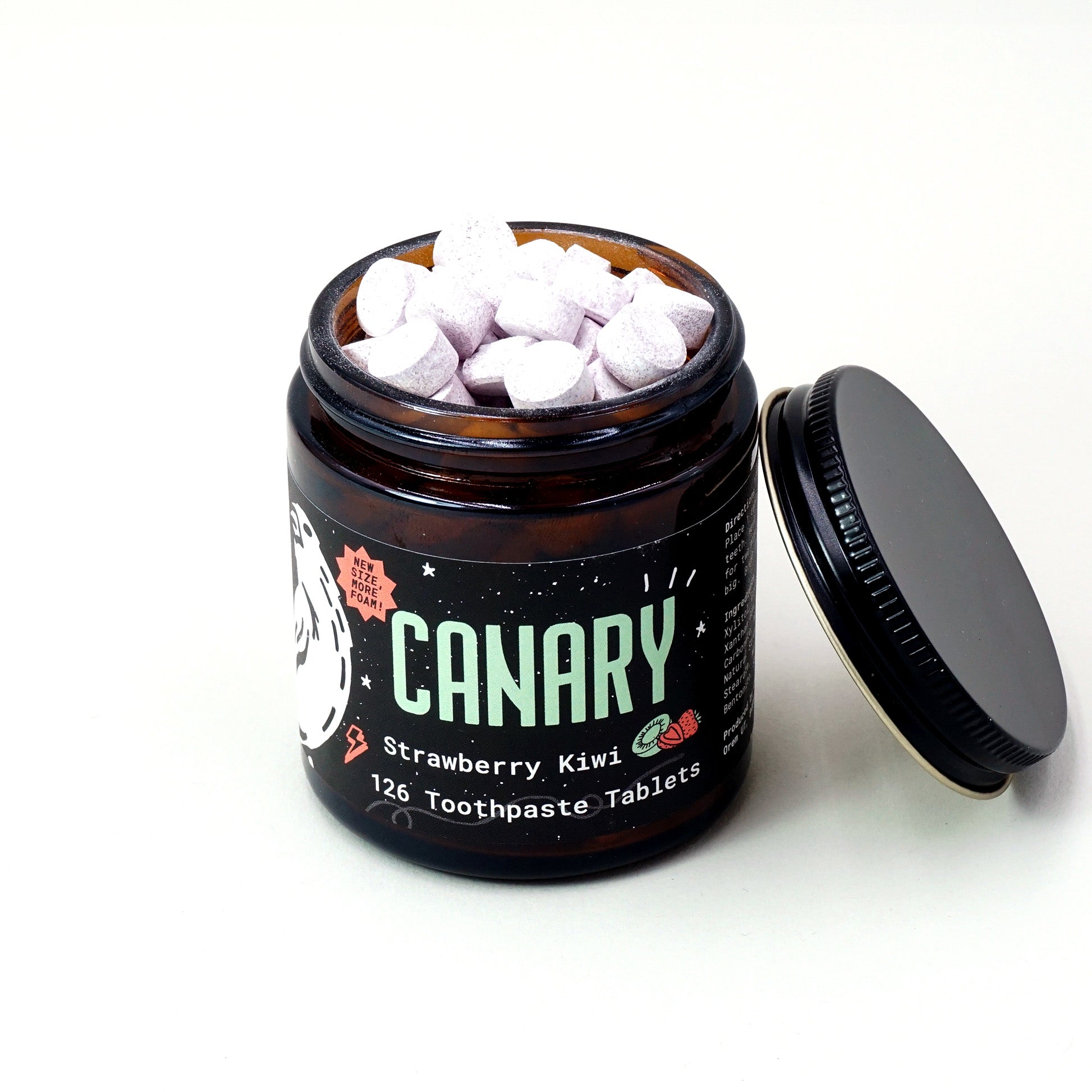 Eco-Friendly Strawberry Kiwi Toothpaste Tablets