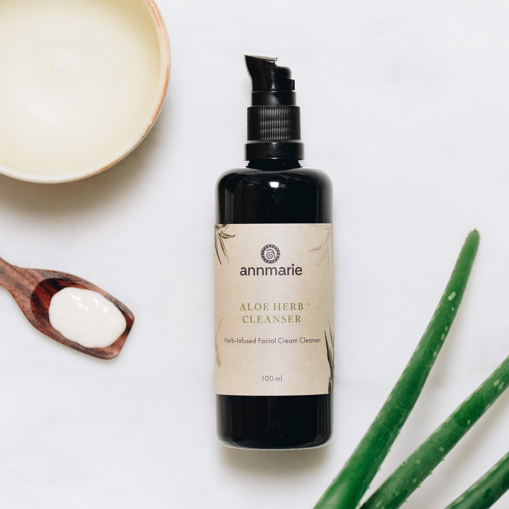 Aloe Vera Herb Cream Face Cleanser - 3.4 Oz