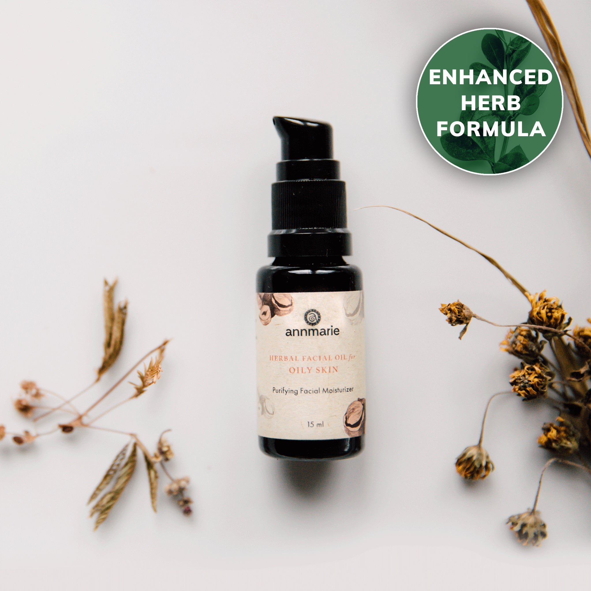 Herbal Facial Oil for Oily Skin - 0.5 Oz
