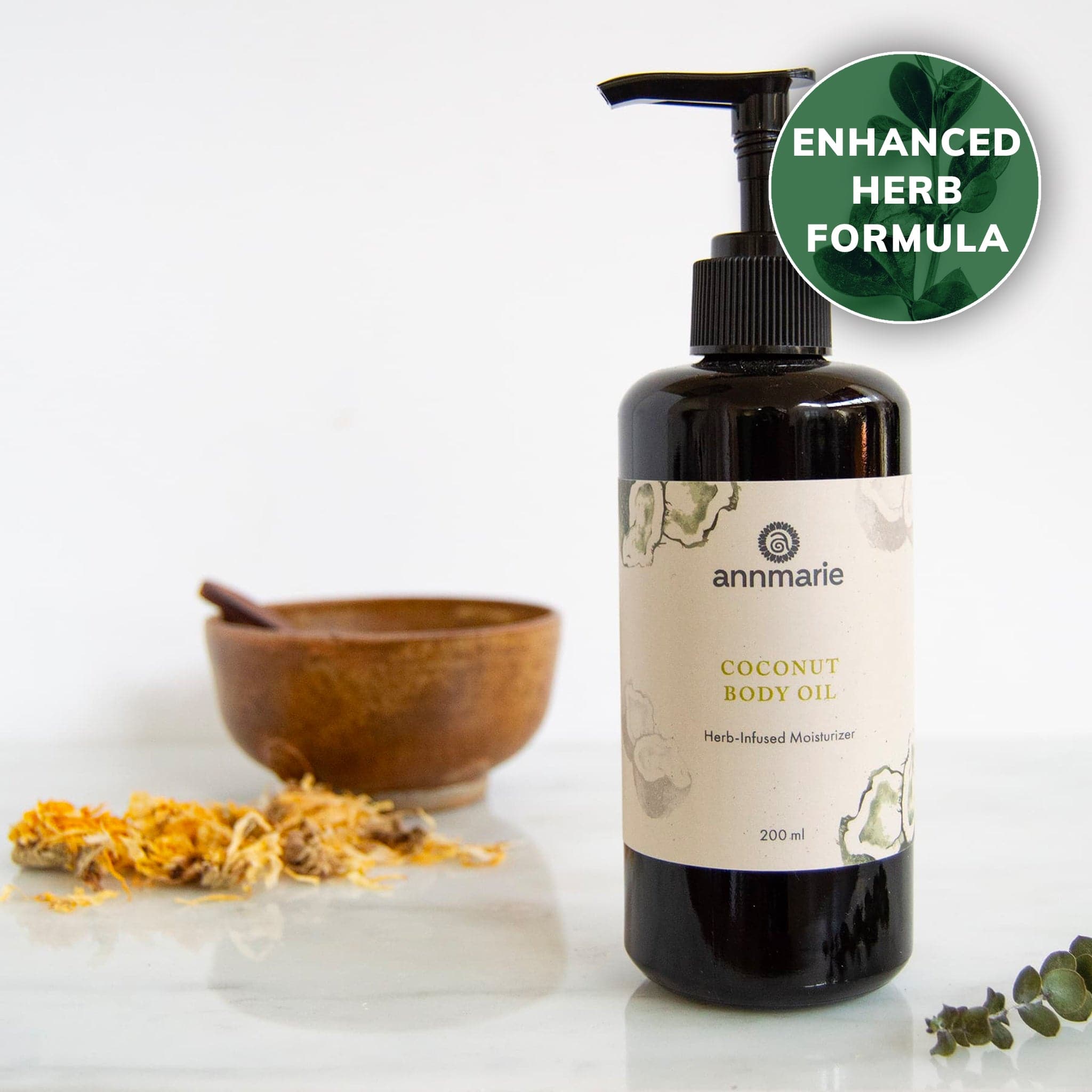 Herb-Infused Coconut Lavender Body Oil - 6.8 Oz