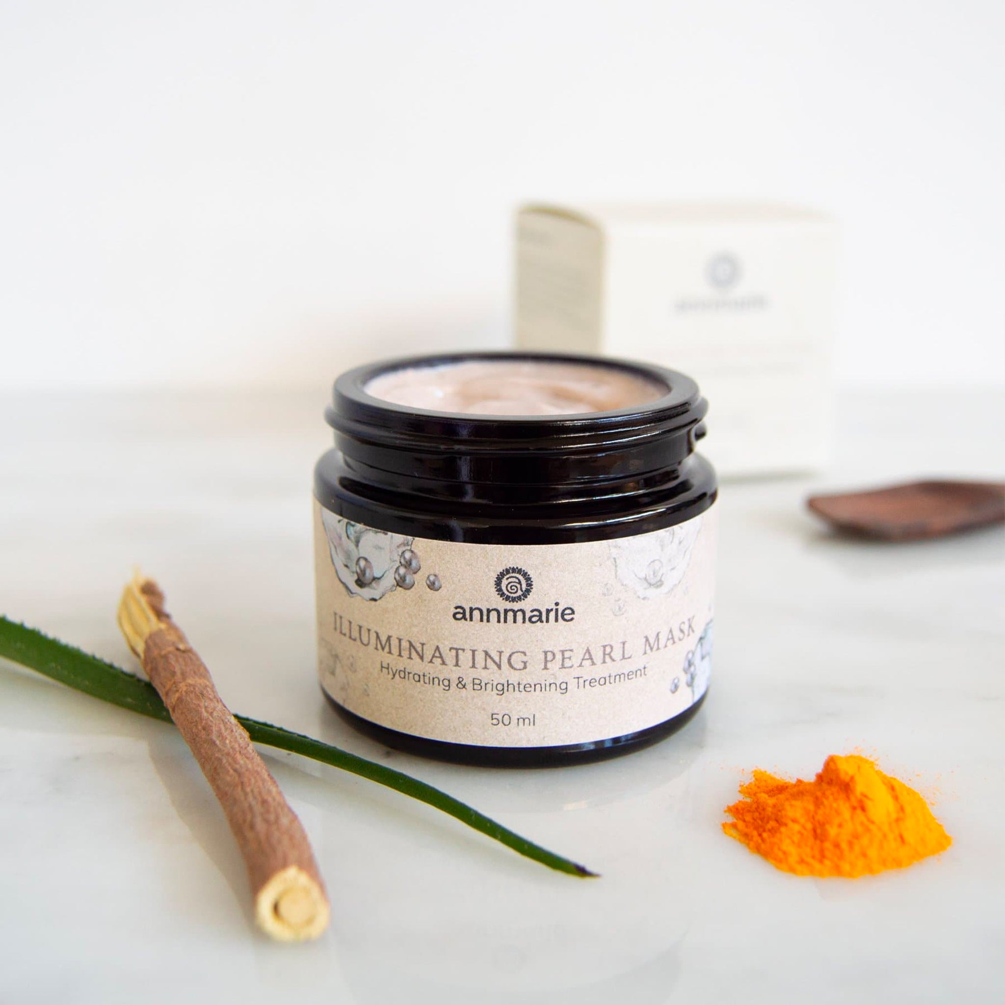 Pearl Powder Brightening Illuminating Face Mask - 1.7 Oz