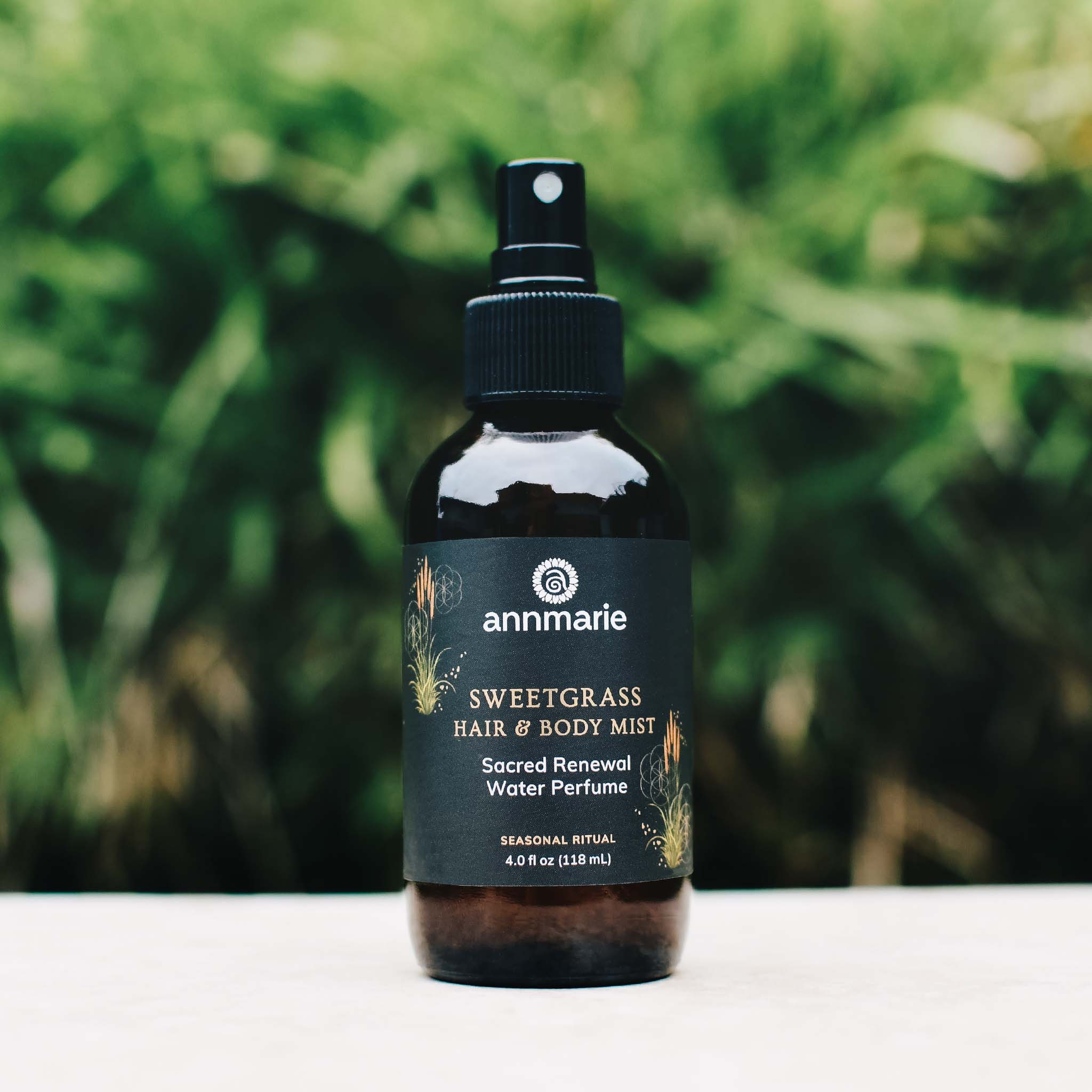Sweetgrass Crystal-Infused Hair & Body Mist - 4 Oz
