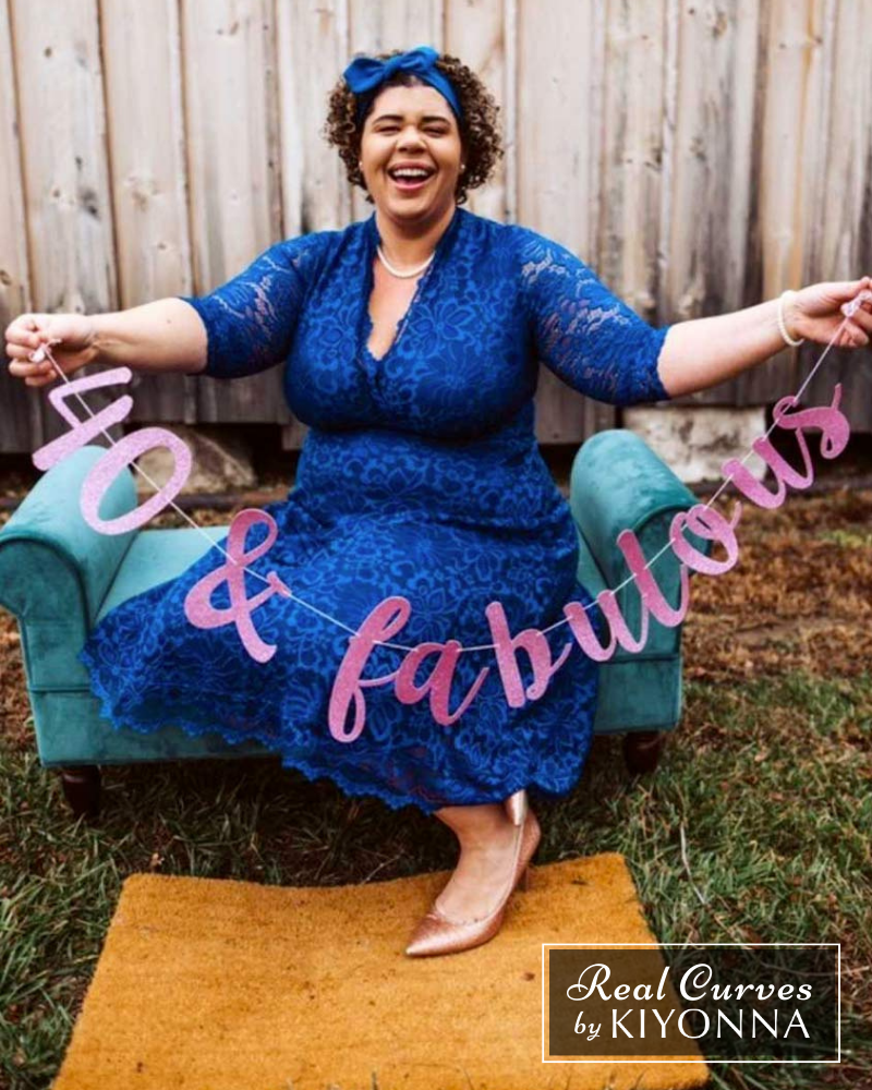Plus Size Mademoiselle Lace Cocktail Dress