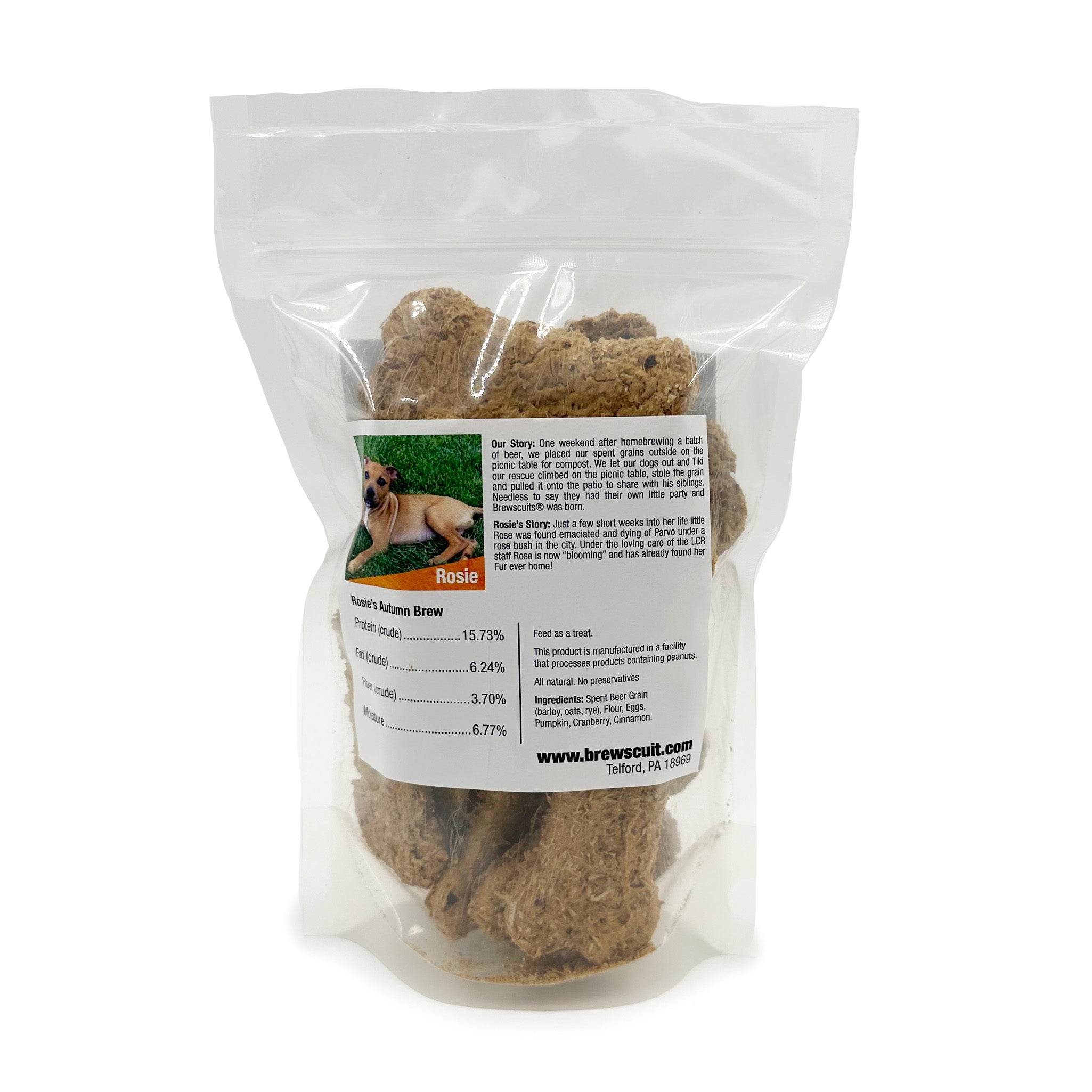 Rosie's Autumn Natural Brew Dog Treats - Pumpkin & Cranberry