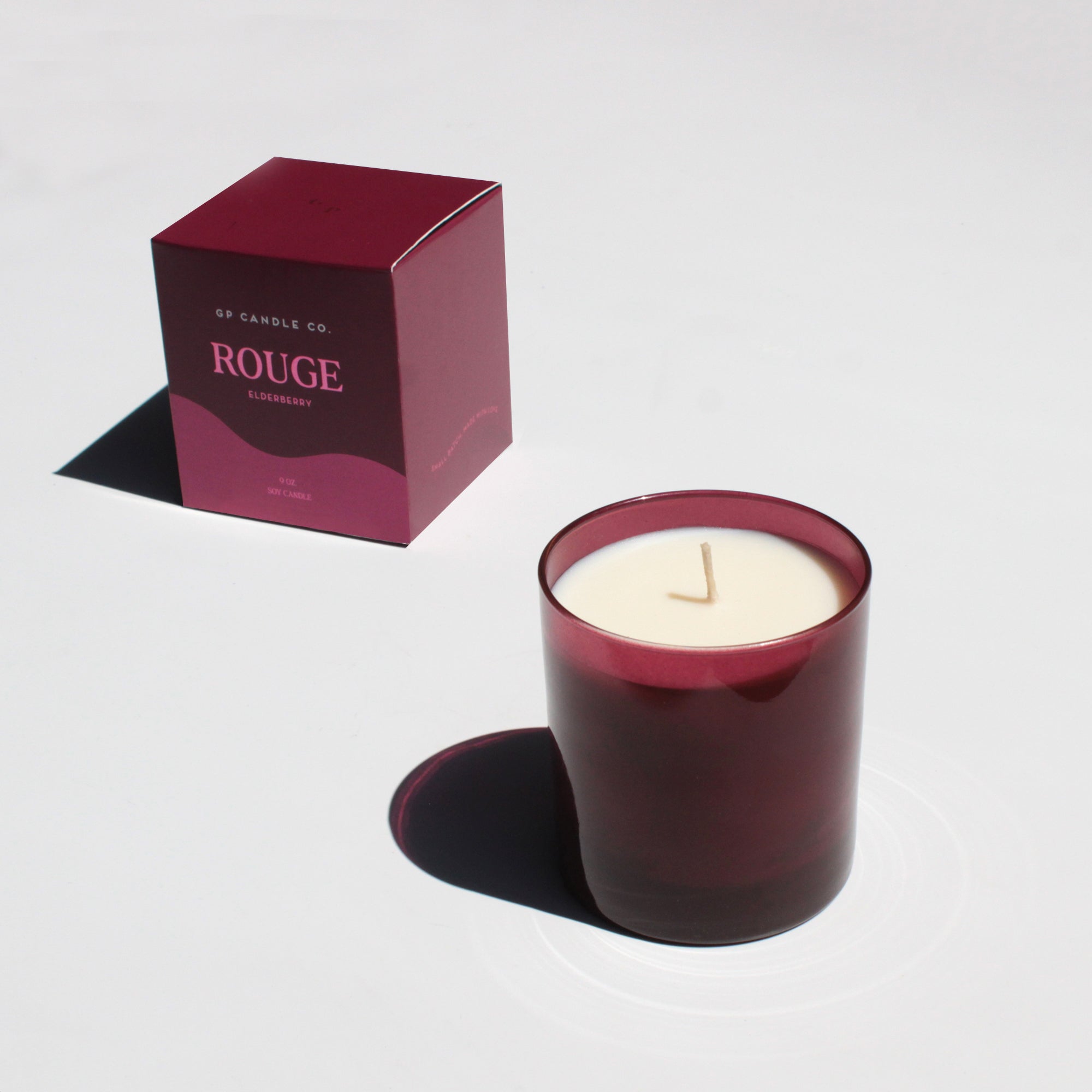 Rouge 9 oz. Hue Soy Candle - Elderberry