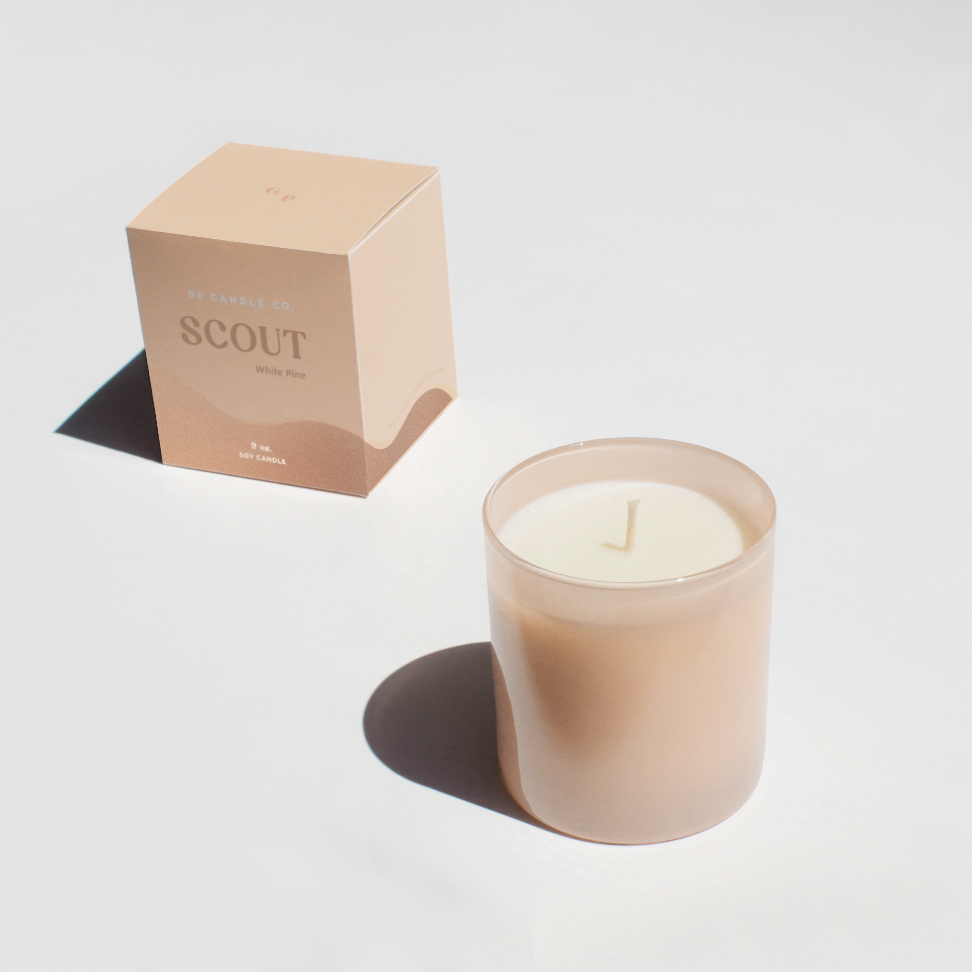 Soy Wax Candle Scout 9 oz. - White Pine