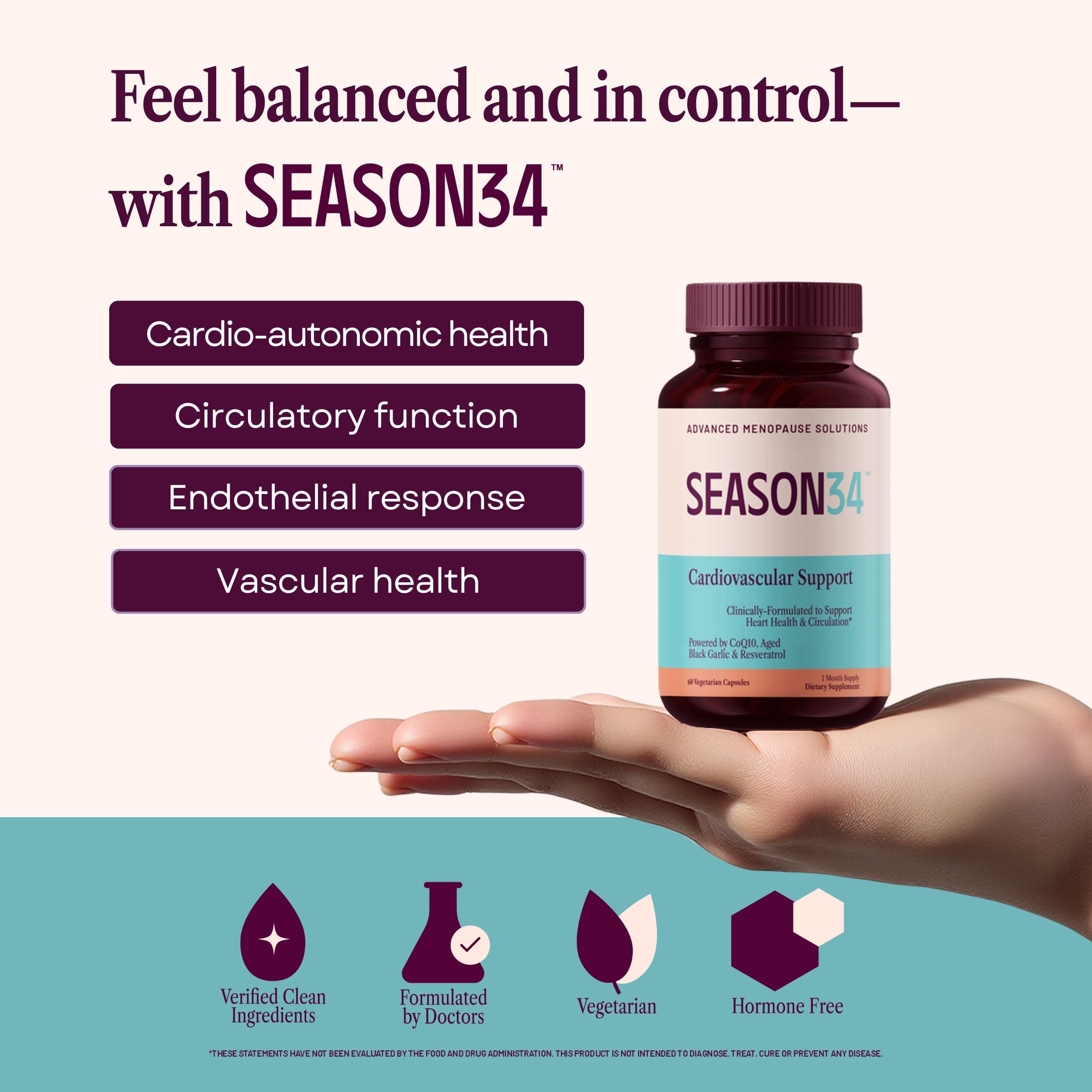 Menopause Cardiovascular Support – Palpitations, Fatigue & Heart Comfort