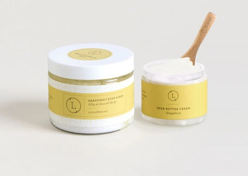Reviving Grapefruit Shea Butter and Body Scrub Set