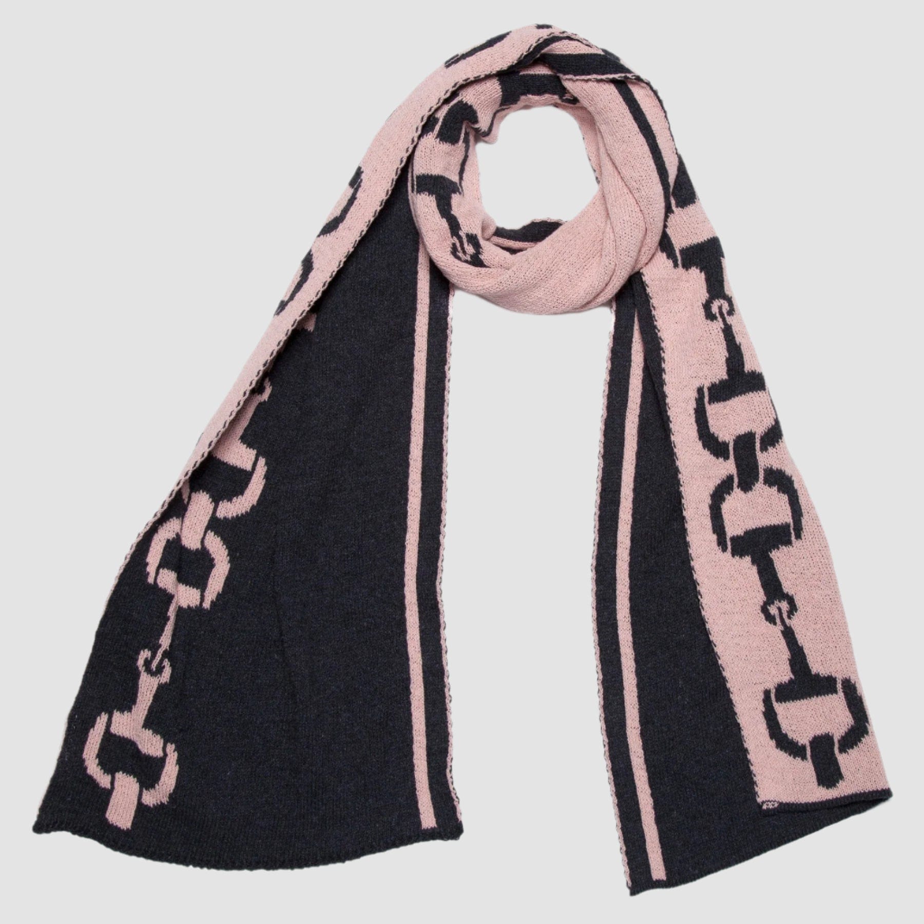 Sustainable Knit Scarf Equestrian Snaffle Bit