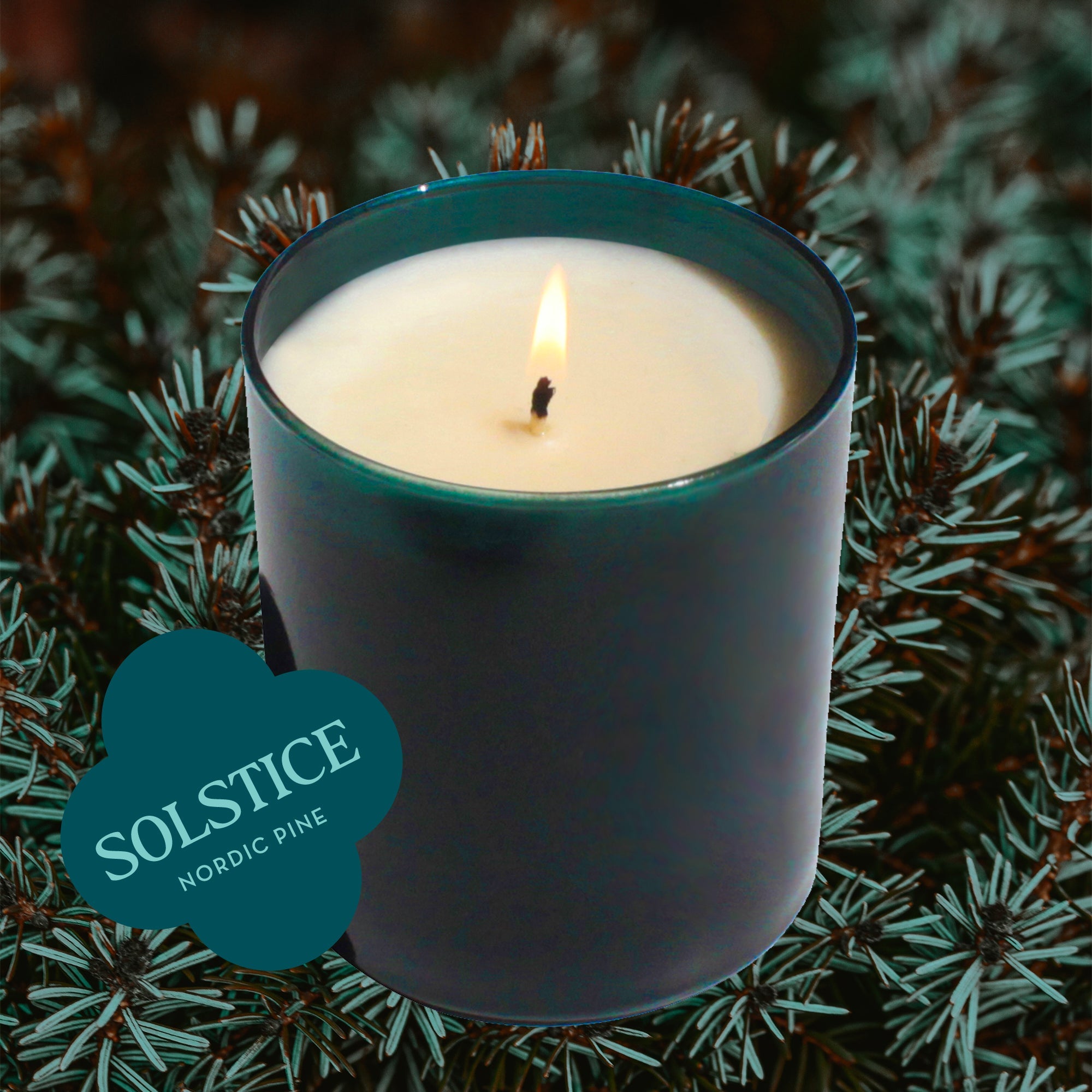 Solstice 9 oz. Hue Candle - Nordic Pine