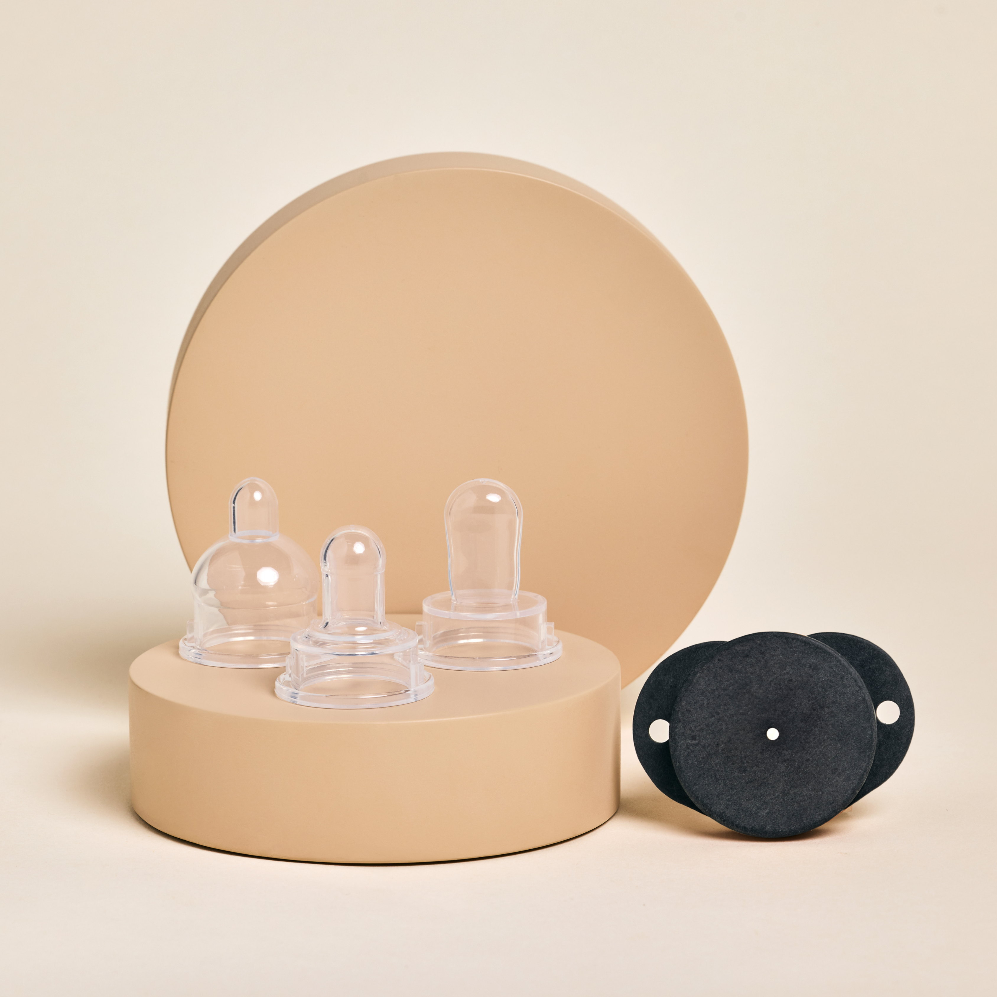 Plastic-Free Newborn Pacifier Starter Kit - 3 Nipple Shapes