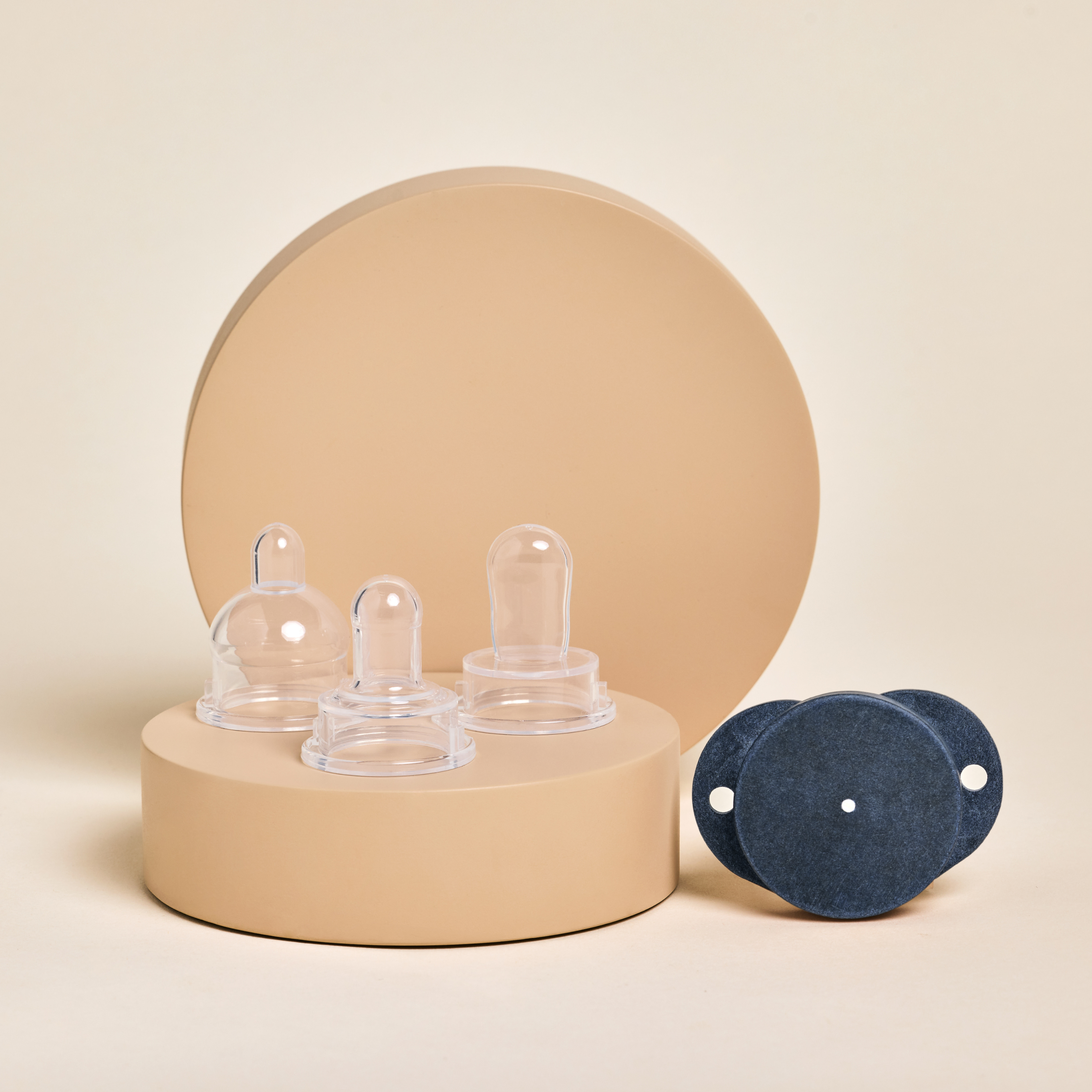 Plastic-Free Newborn Pacifier Starter Kit - 3 Nipple Shapes