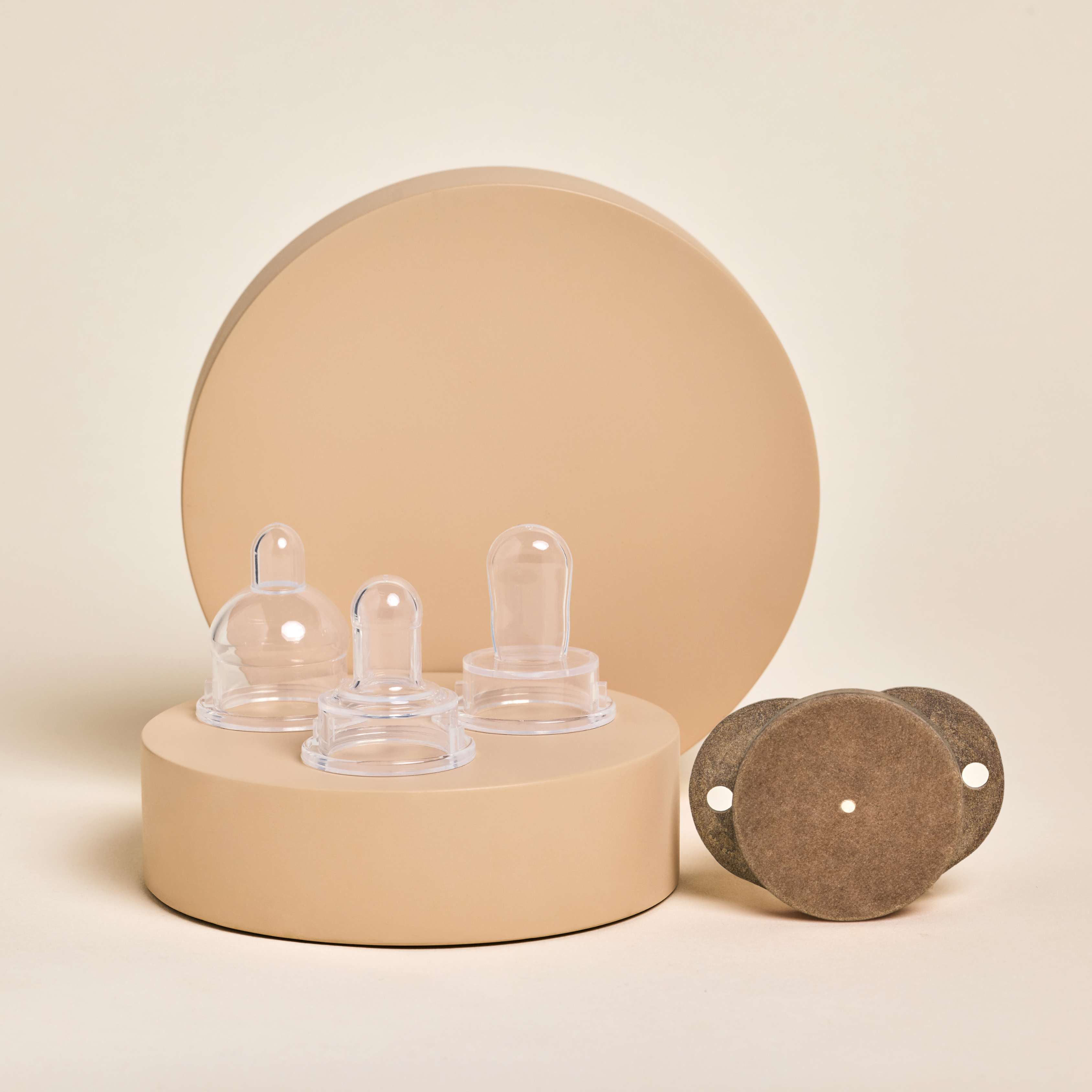Plastic-Free Newborn Pacifier Starter Kit - 3 Nipple Shapes