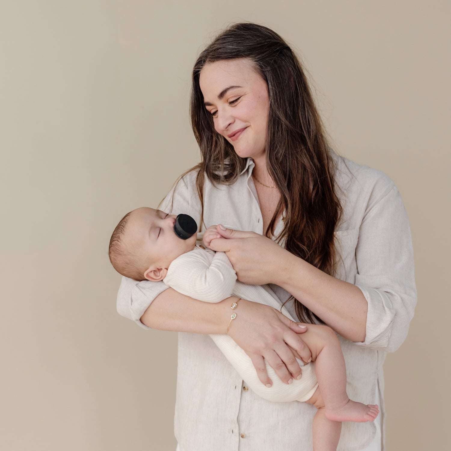 Plastic-Free Newborn Pacifier Starter Kit - 3 Nipple Shapes