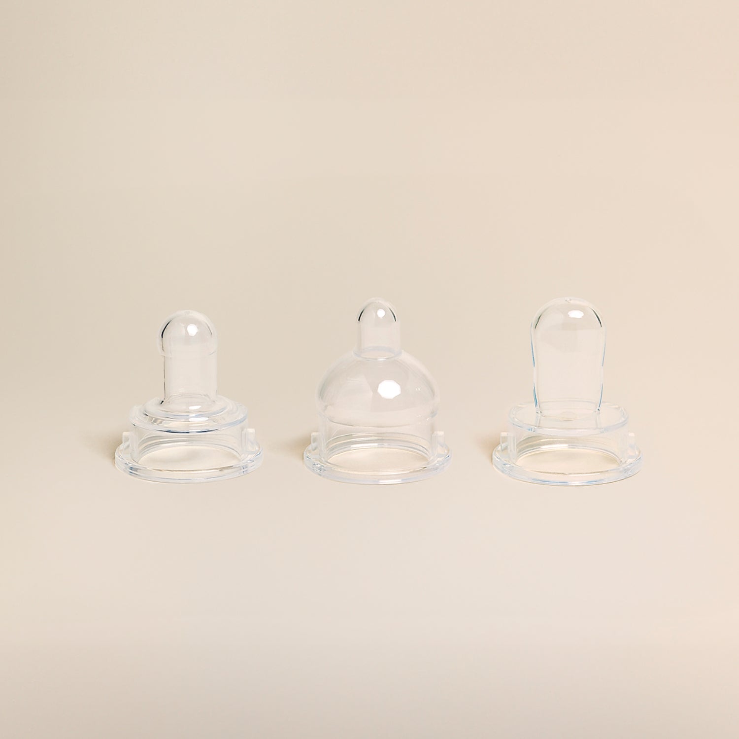 Latex-Free Silicone Nipple Sample Pack - 3 Shapes