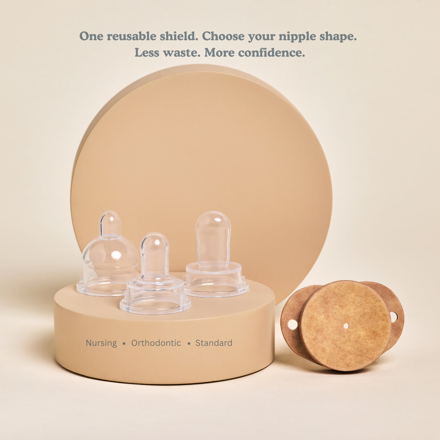Plastic-Free Multiple Shape Pacifier Kit - Nipples & Shield