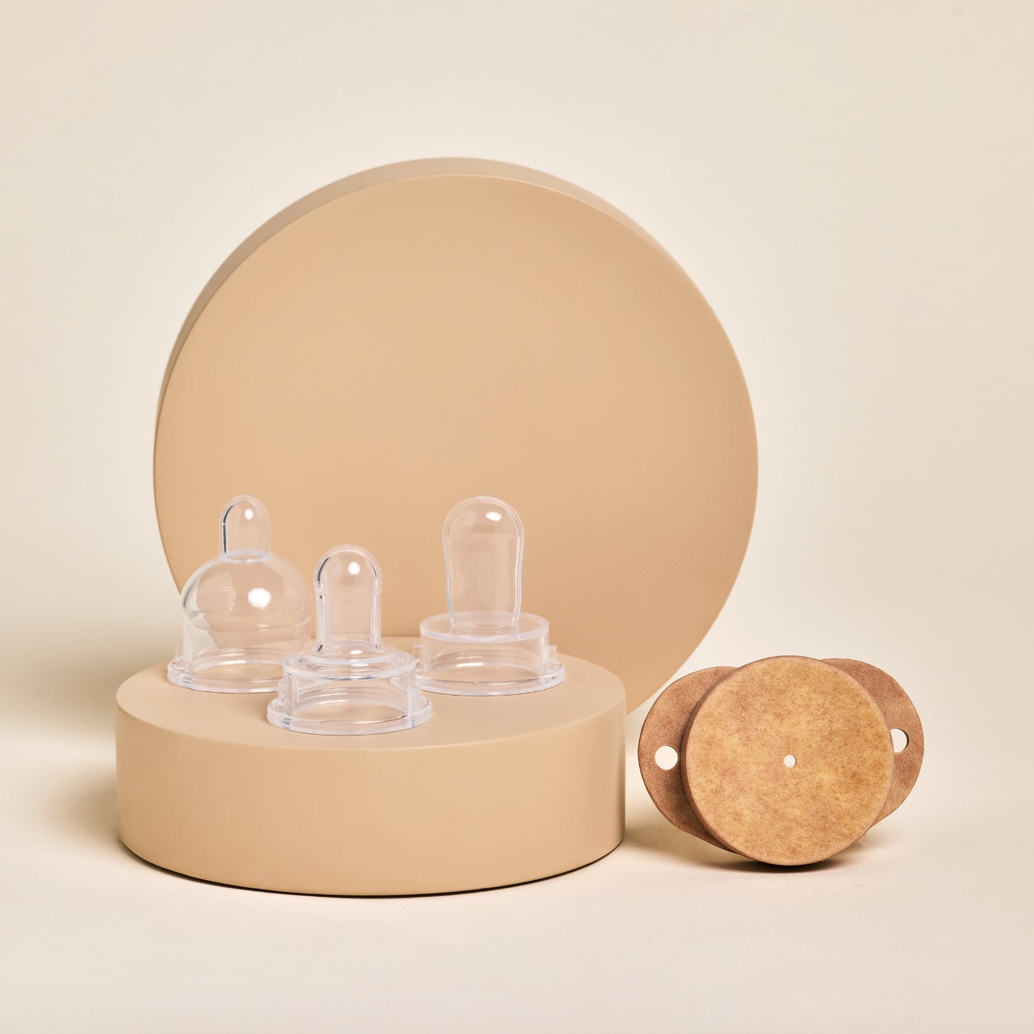 Plastic-Free Newborn Pacifier Starter Kit - 3 Nipple Shapes