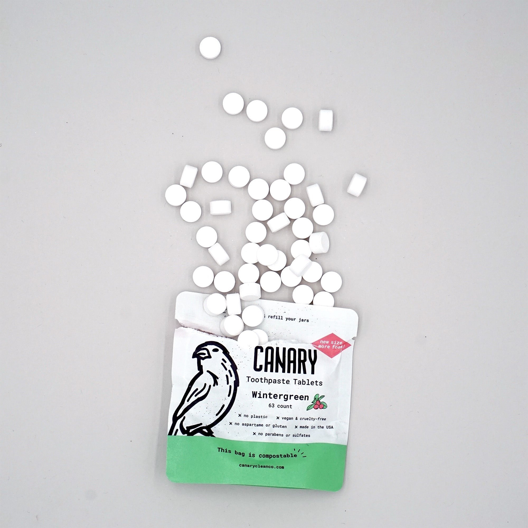 Eco-Friendly Toothpaste Tablets - Wintergreen