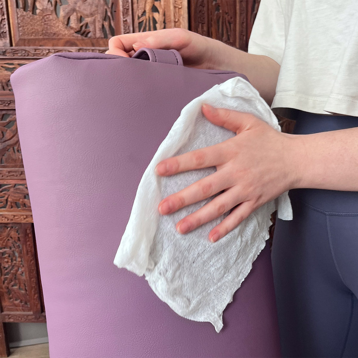 Standard Durable Yoga Bolster - EZ Clean Eco Vinyl