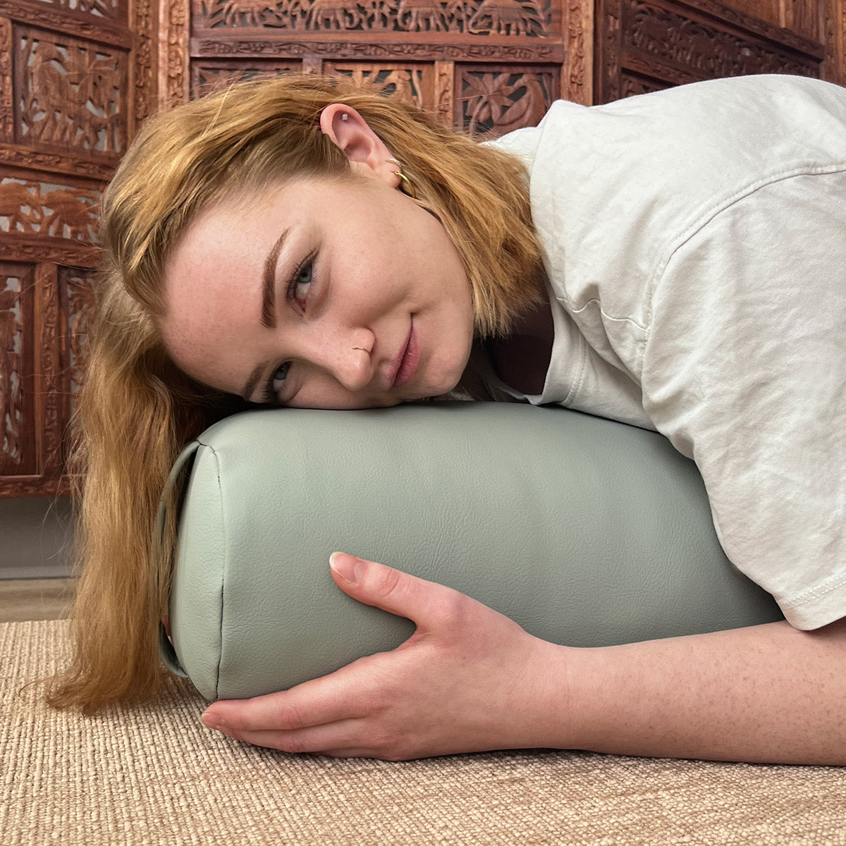 Standard Durable Yoga Bolster - EZ Clean Eco Vinyl