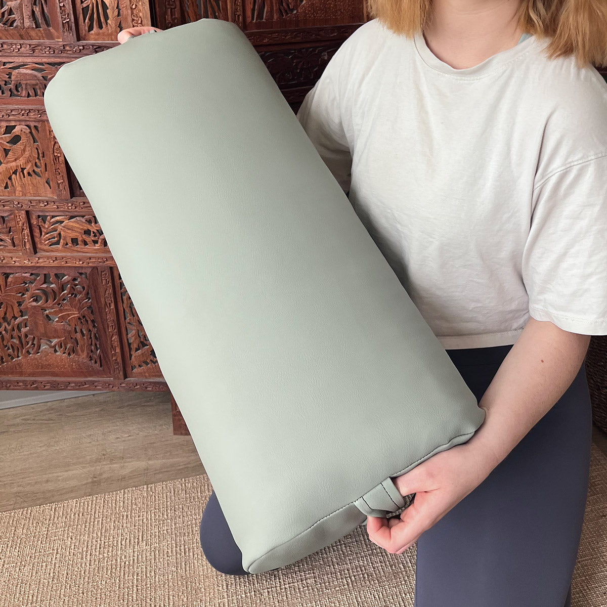 Standard Durable Yoga Bolster - EZ Clean Eco Vinyl