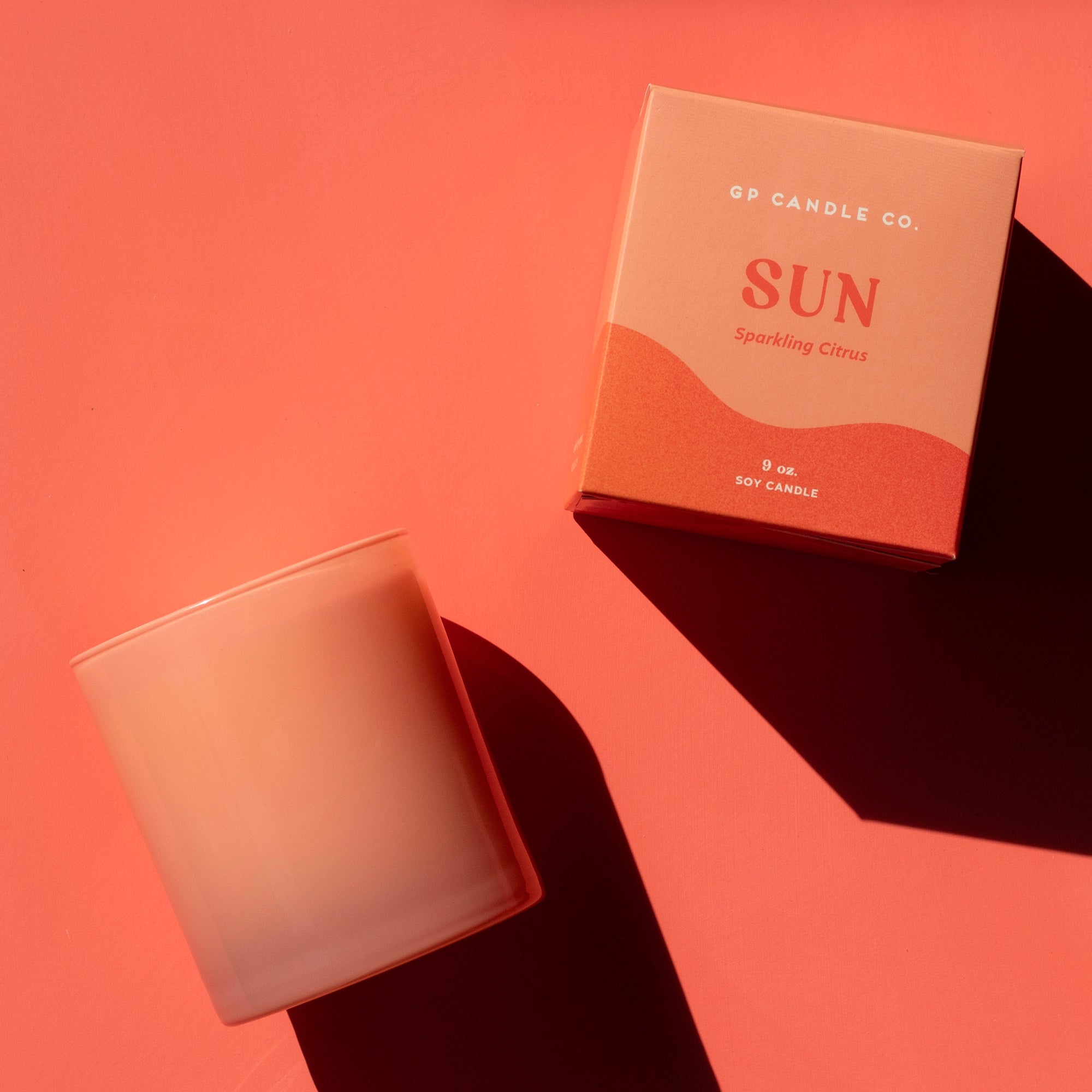 Sun 9 oz. Hue Soy Candle - Sparkling Citrus