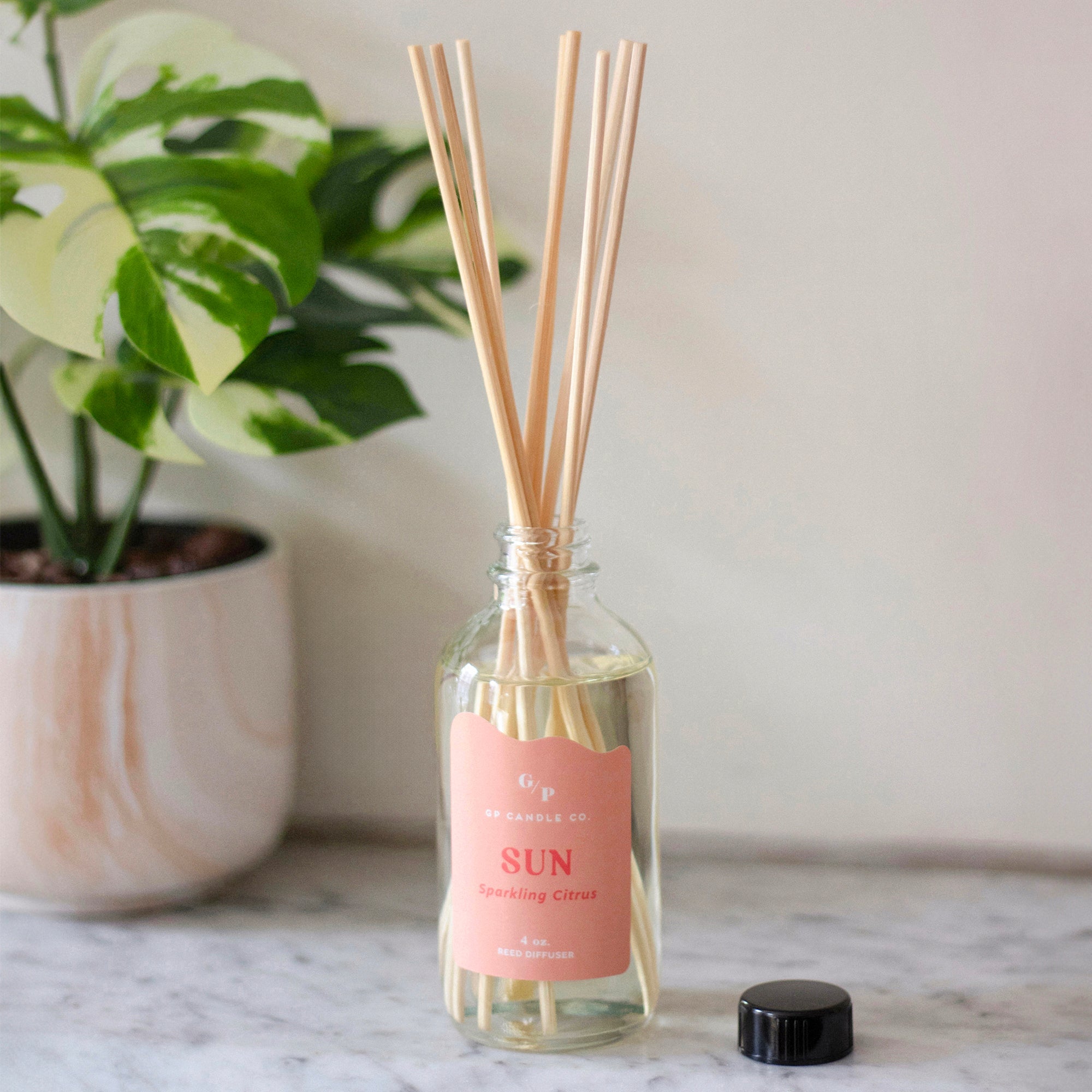 Sun 4 oz. Hue Reed Diffuser - Sparkling Citrus